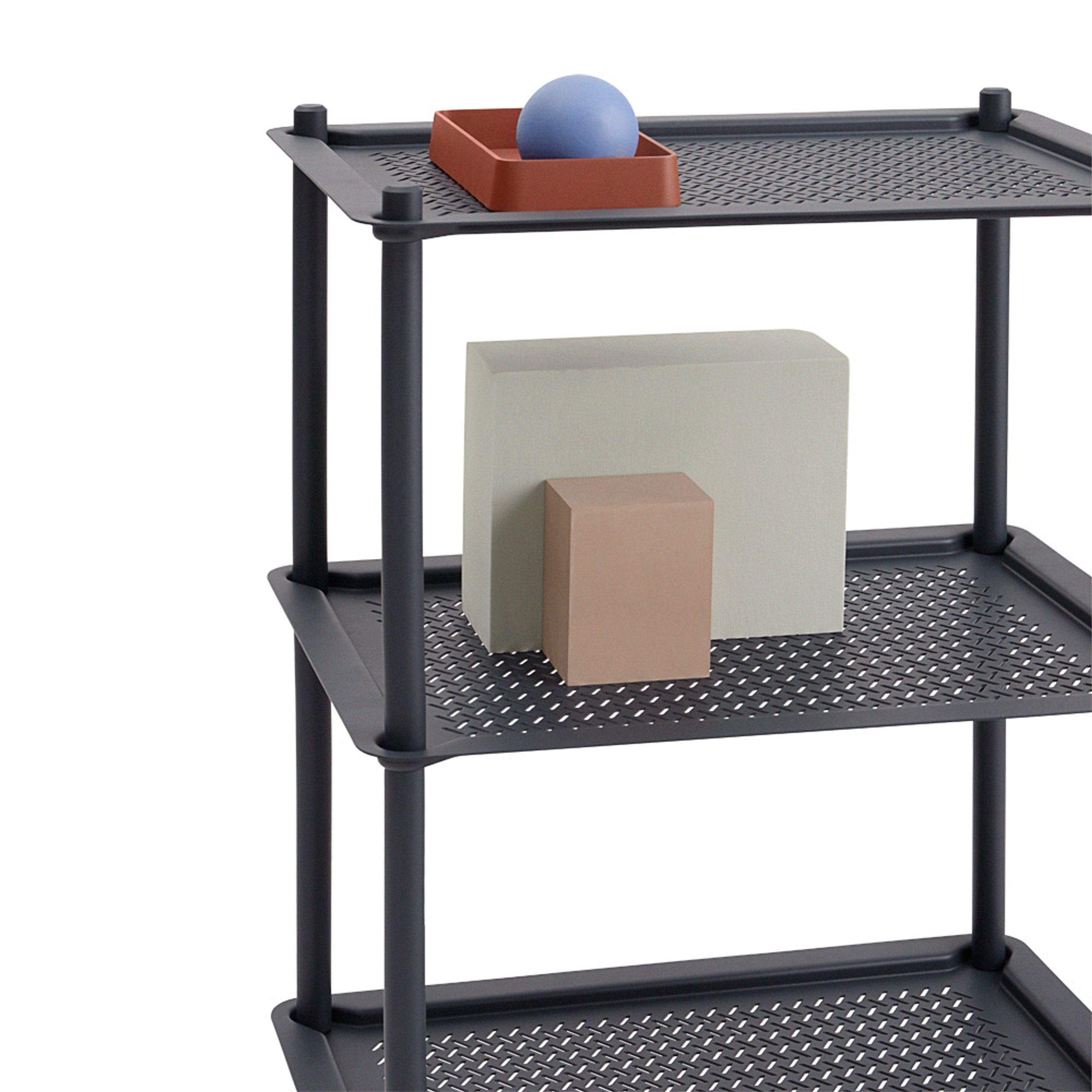 Muuto - Trolley Table - Flow Trolley - 3 Layer - Blue Grey