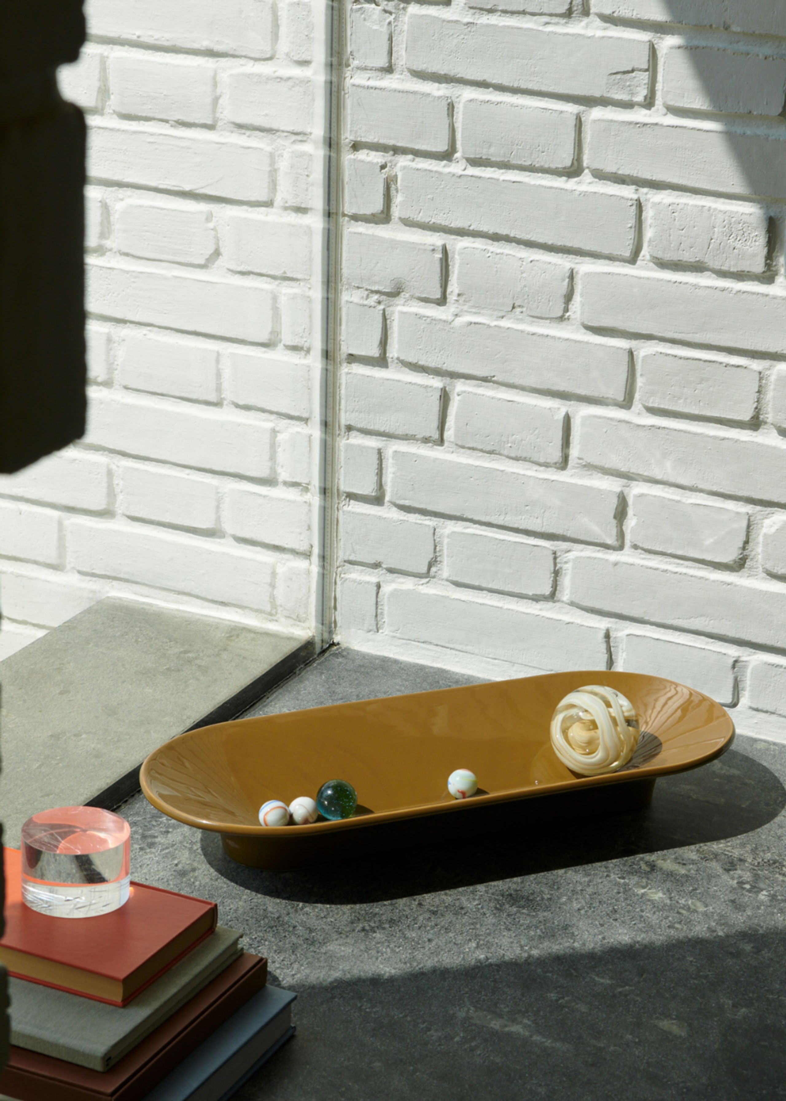 Muuto - Serving platter - Mere Bowl - Brown Green