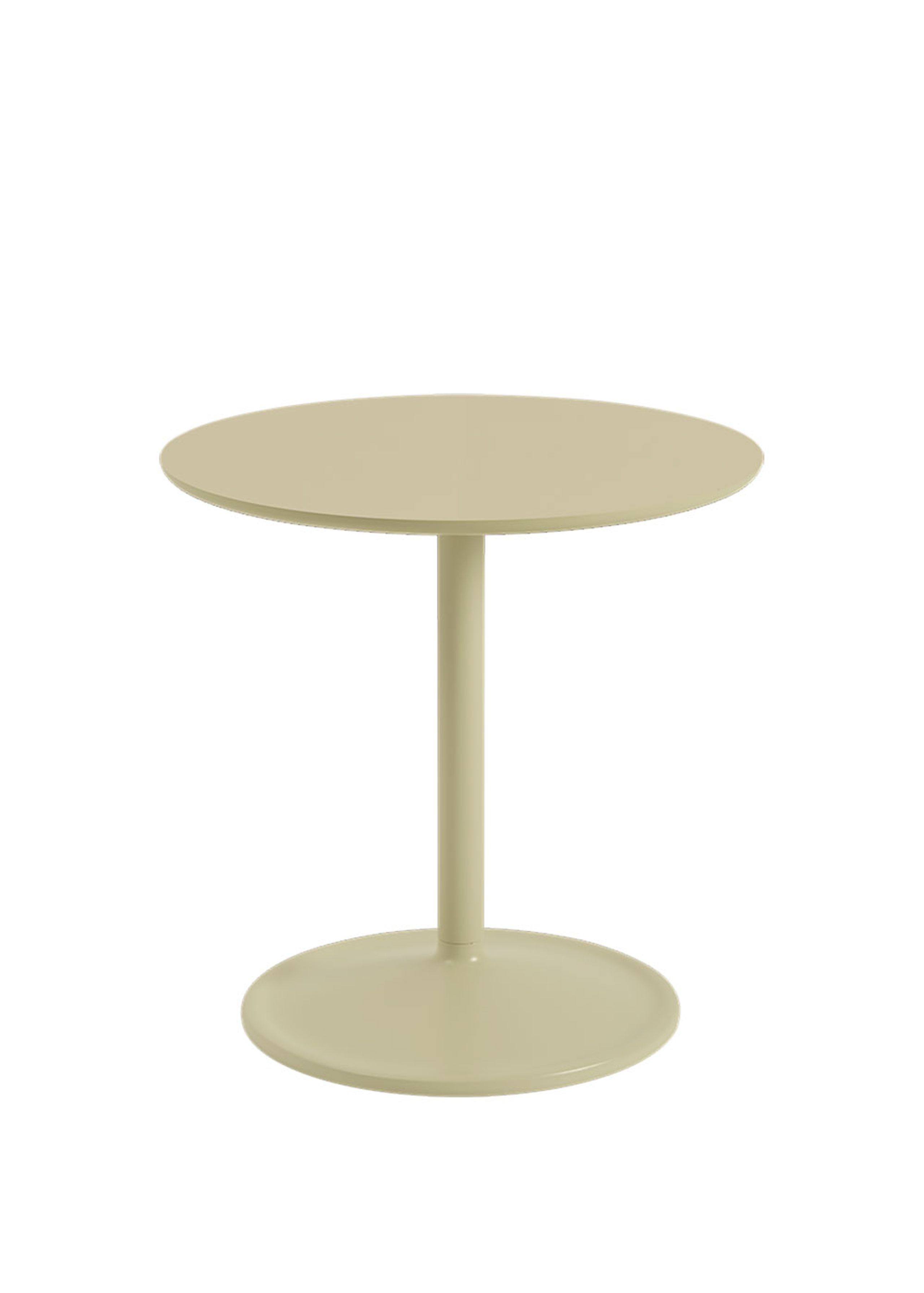 Muuto - Stolik boczny - Soft Side Table - Beige Green Laminate / Beige Green