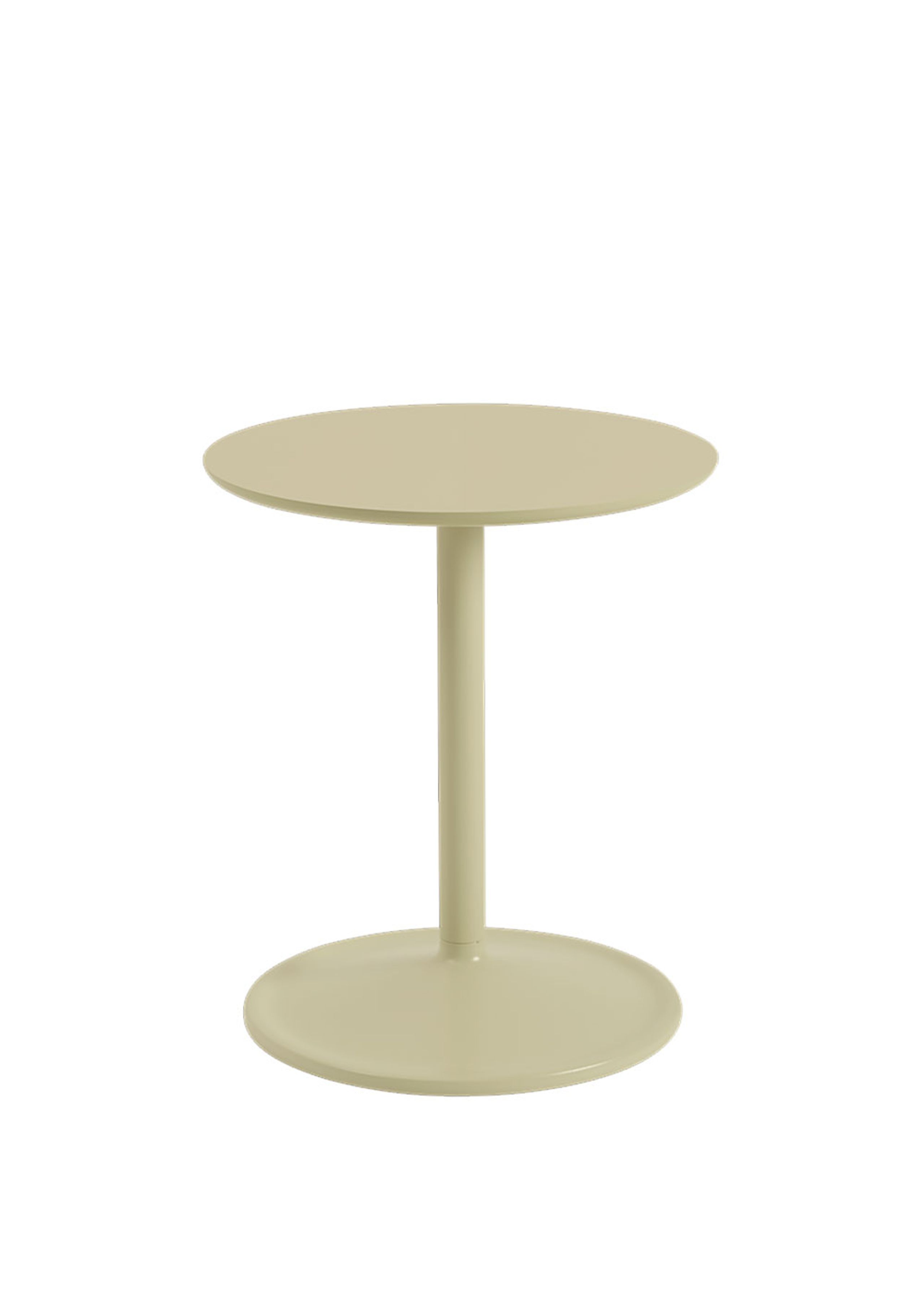 Muuto - Stolik boczny - Soft Side Table - Beige Green Laminate / Beige Green