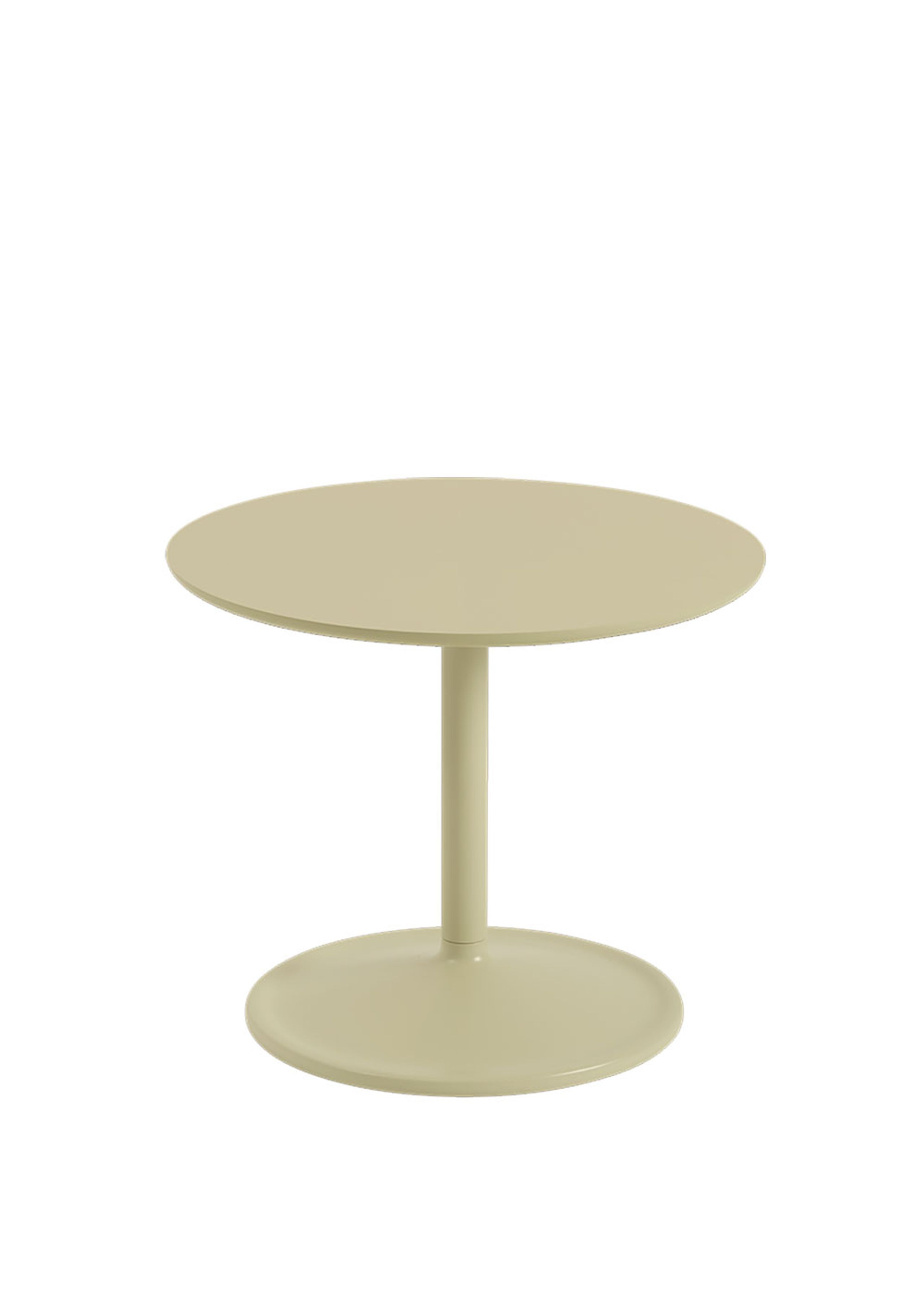 Muuto - Stolik boczny - Soft Side Table - Beige Green Laminate / Beige Green