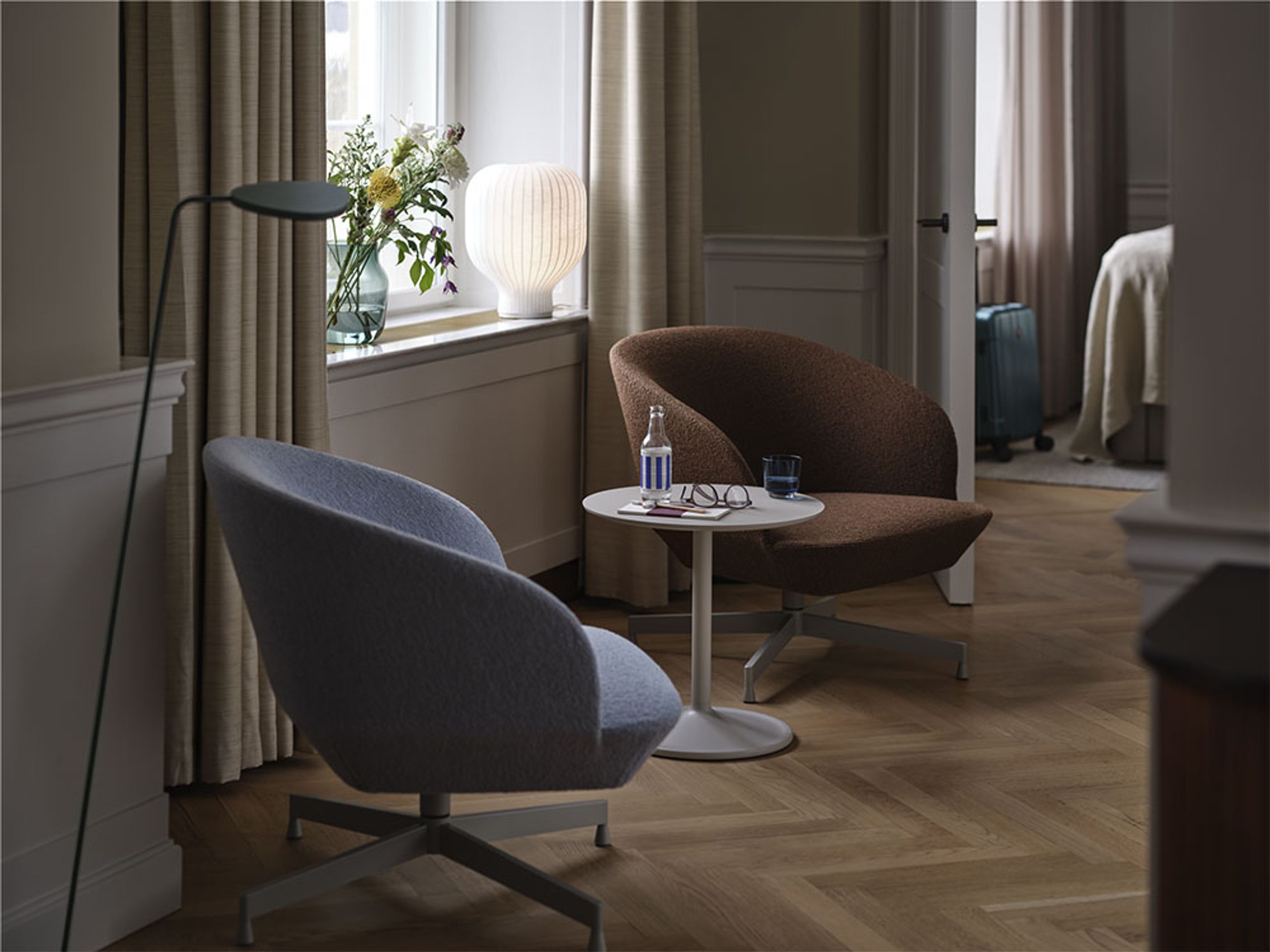 Muuto - Beistelltisch - Soft Side Table - Off-White Linoleum / Off-White