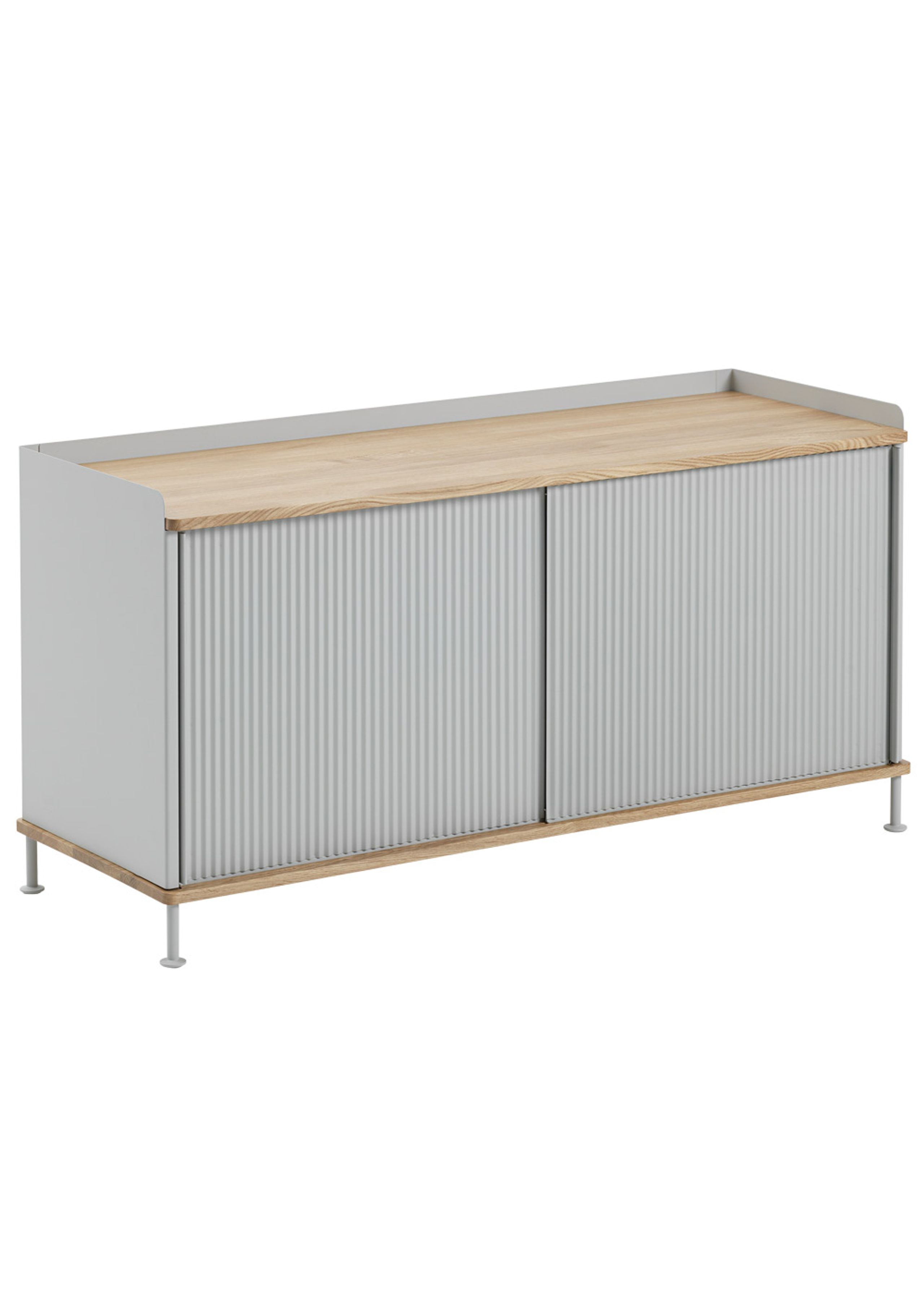 Muuto - Anrichte - Enfold Sideboard / Low - Oak / Grey