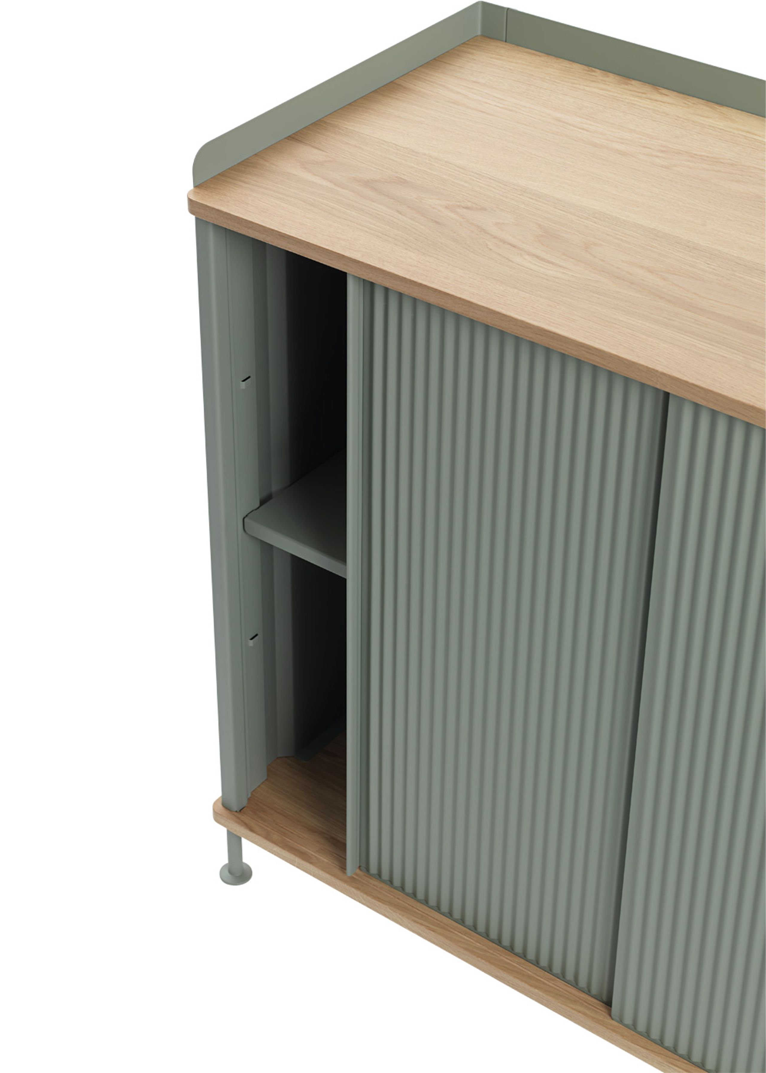 Muuto - Sideboard - Enfold Sideboard / Tall - Oak / Dusty Green