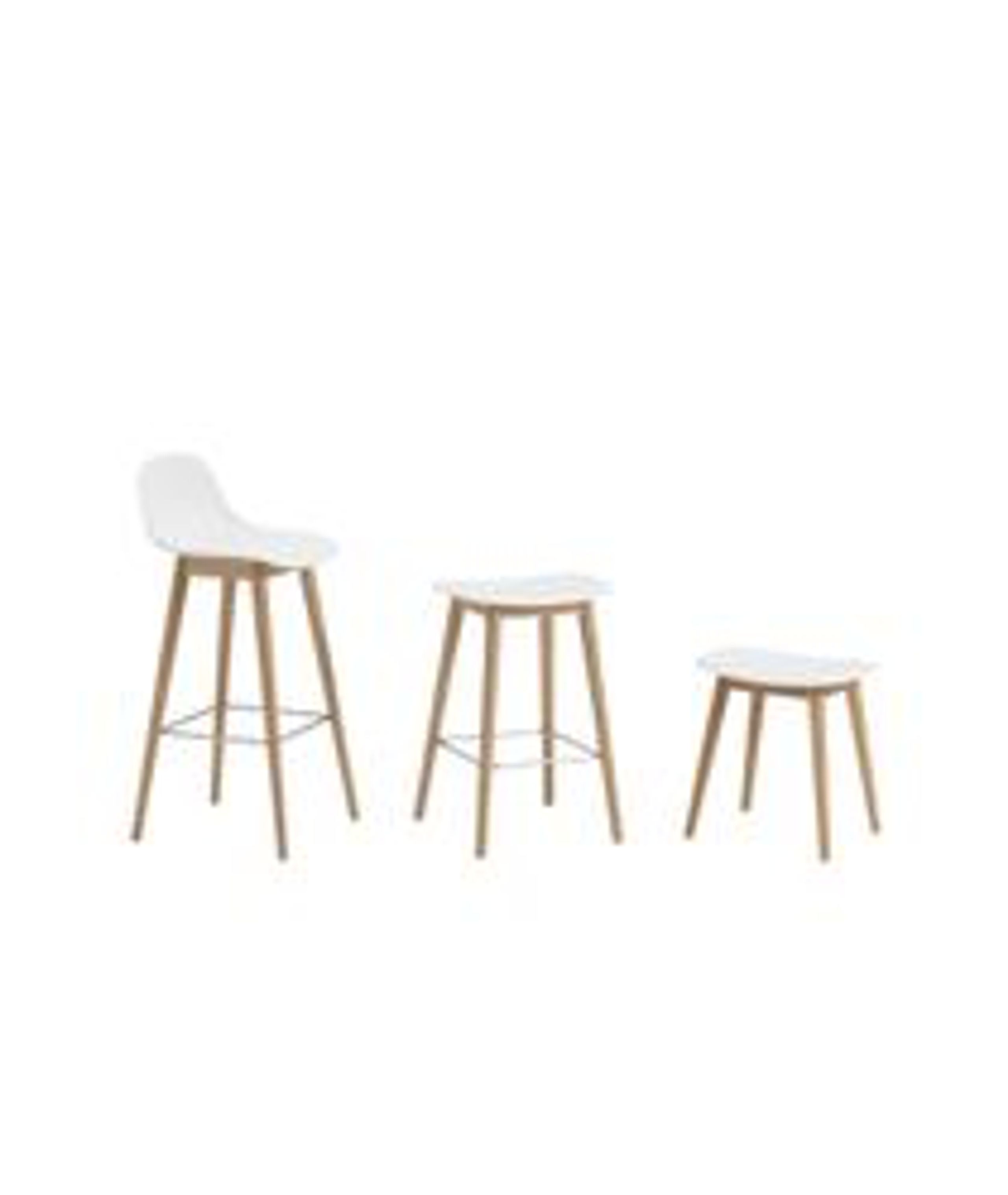 Muuto - Pall - Fiber Bar Stool - Wood Base - black/Black Base
