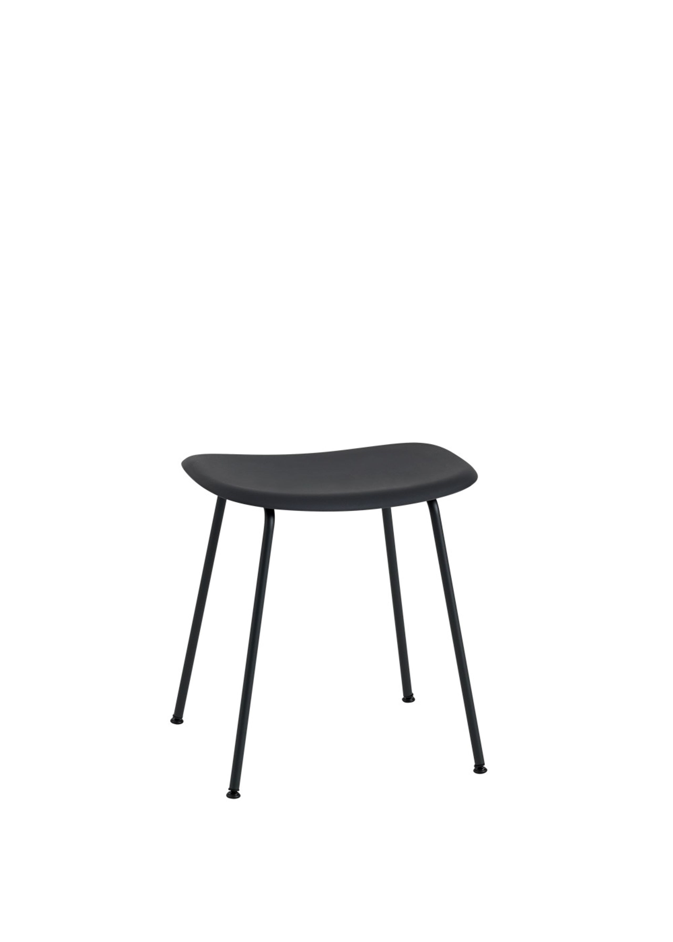 Muuto - Kruk - Fiber Stool - Tube Base - Black/Black