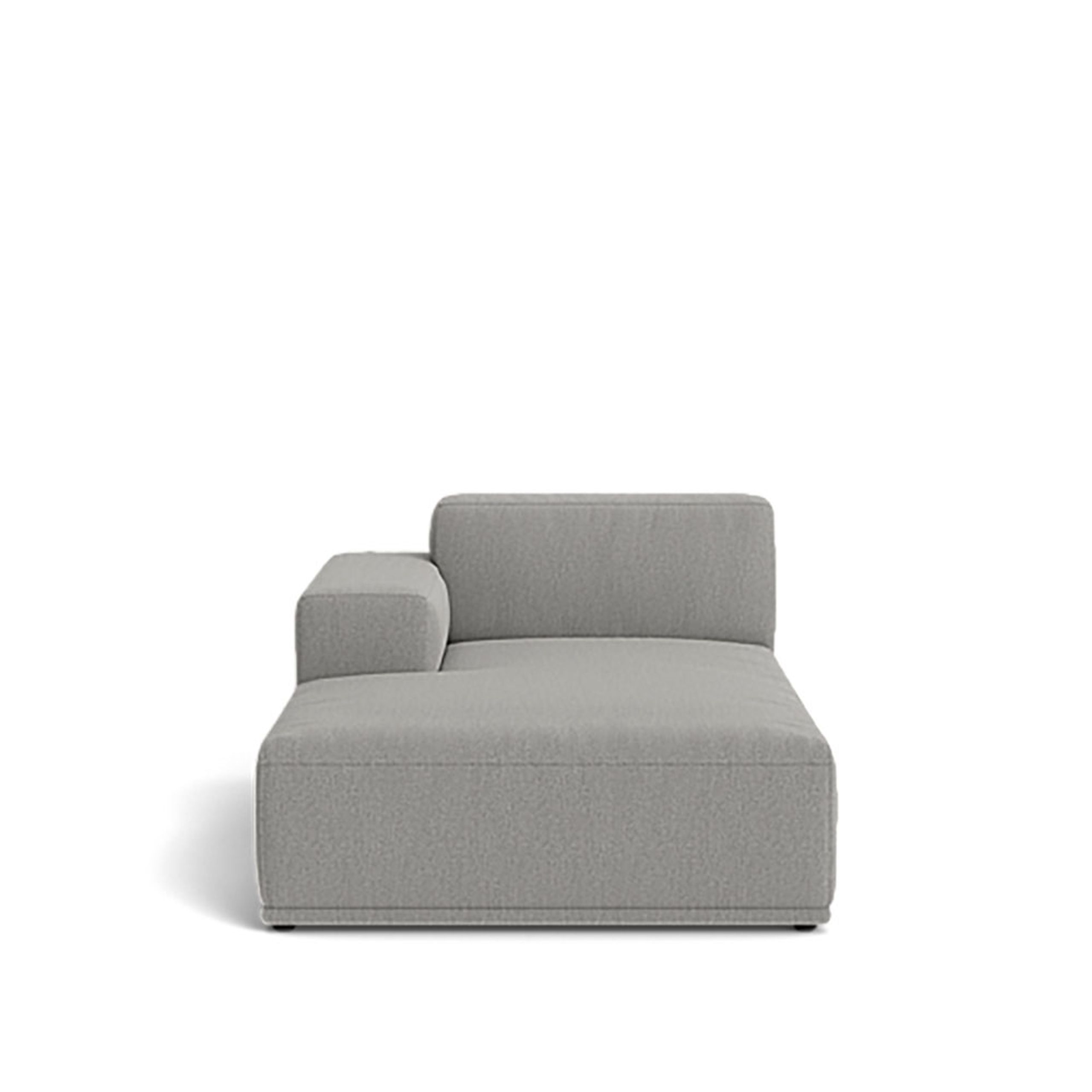 Muuto - Sofa - Connect Soft Modular - Modules - Left Armrest Chaise Longue (G) - Re-wool 128