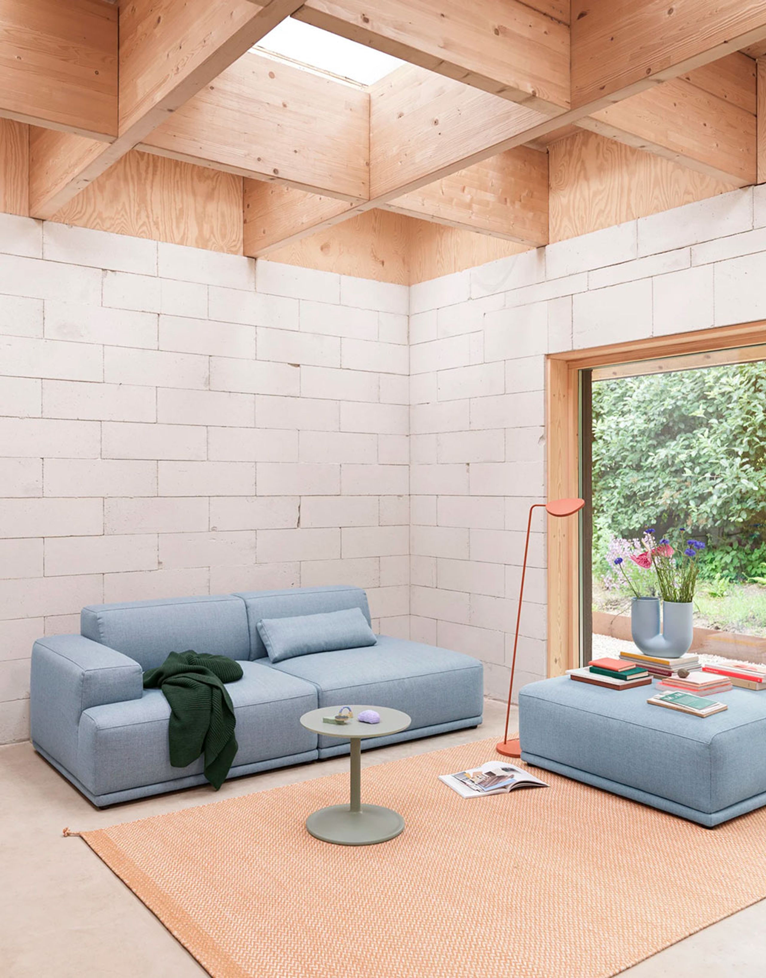 Muuto - Couch - Connect Soft Modular Sofa - 3-seater - Configuration 1 - Clay 12