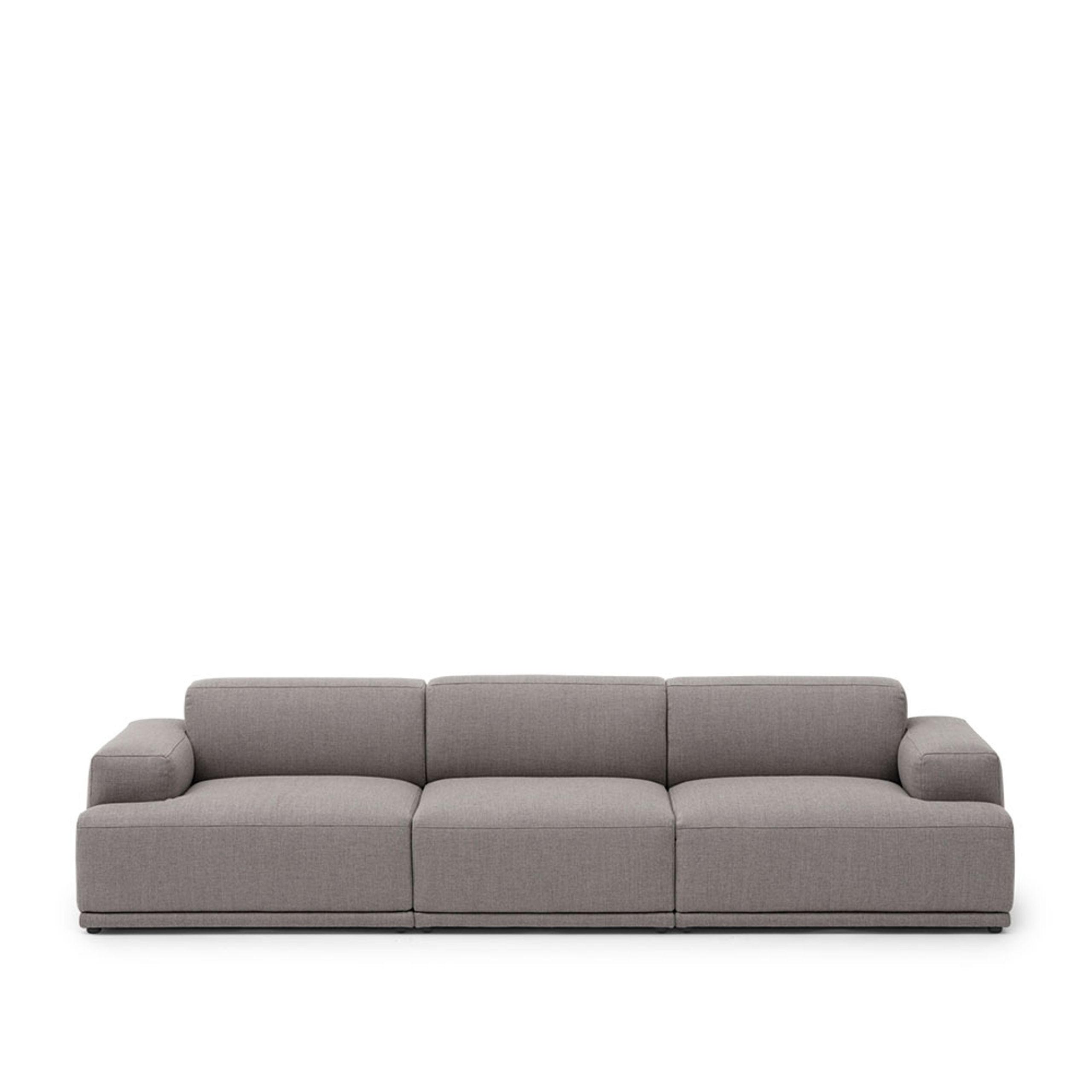 Muuto - Sofa - Connect Soft Modular Sofa - 3-seater - Konfiguration 1 - Re-wool 128