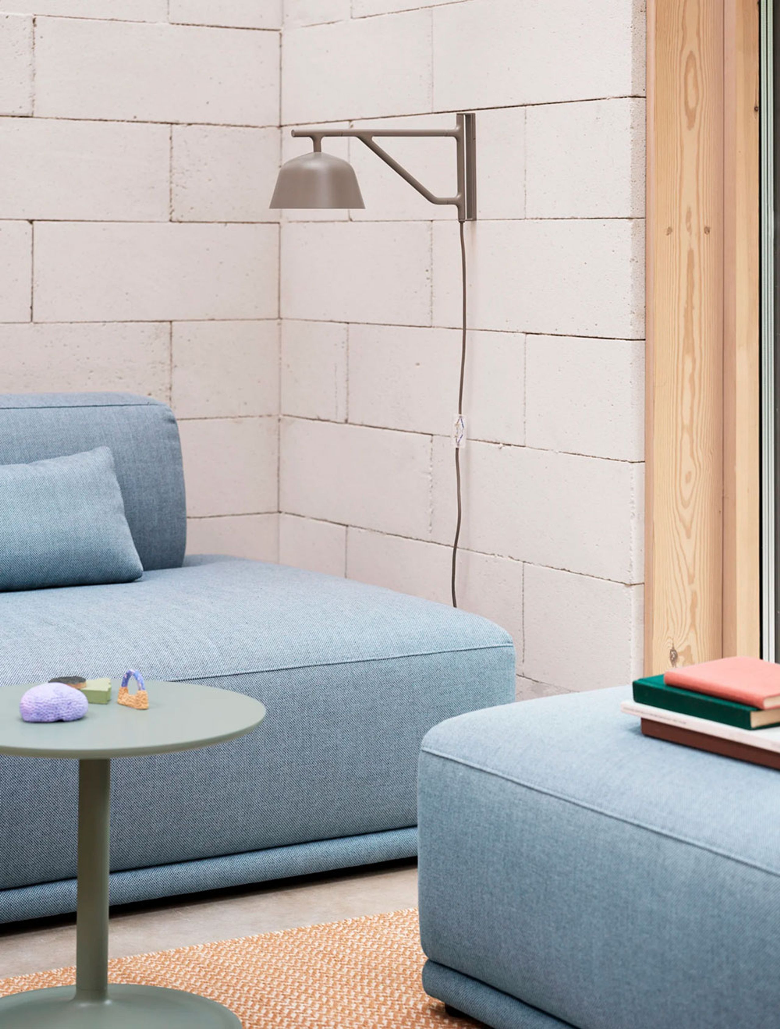 Muuto - Sofá - Connect Soft Modular Sofa - 3-seater - Configuration 3 - Clay 12