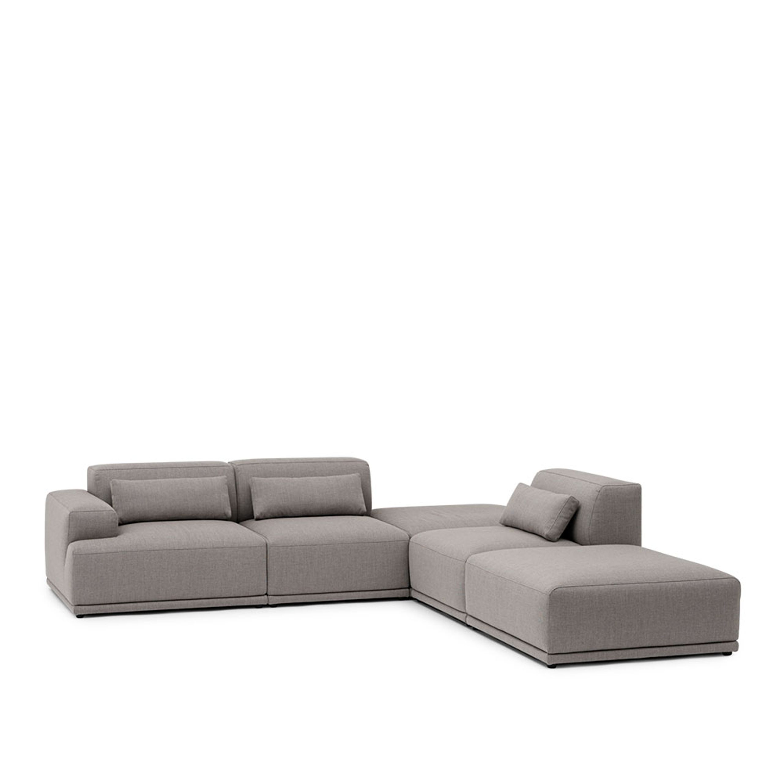 Muuto - Sofá - Connect Soft Modular Sofa - Corner - Configuration 3 - Re-wool 128