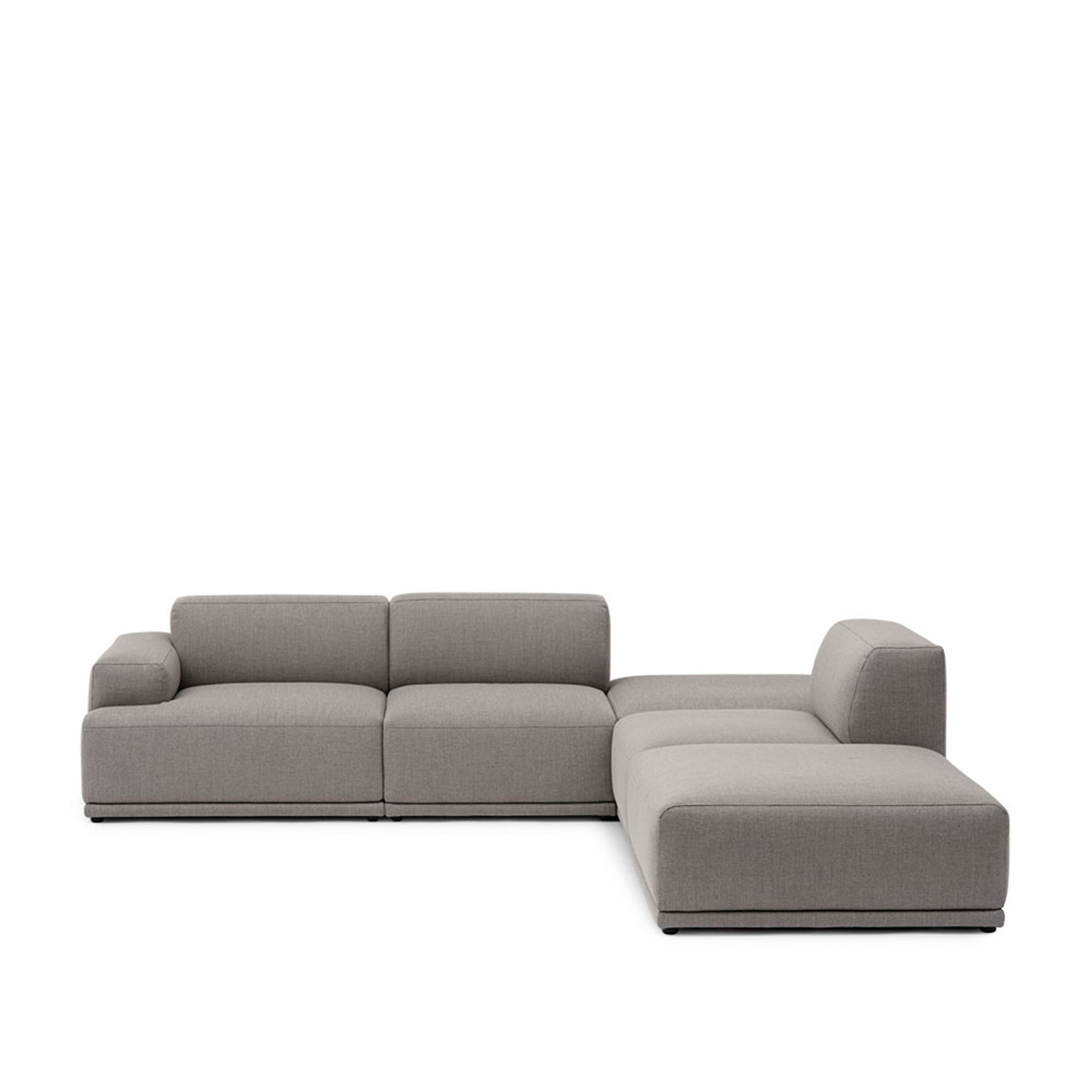 Muuto - Sofá - Connect Soft Modular Sofa - Corner - Configuration 3 - Re-wool 128