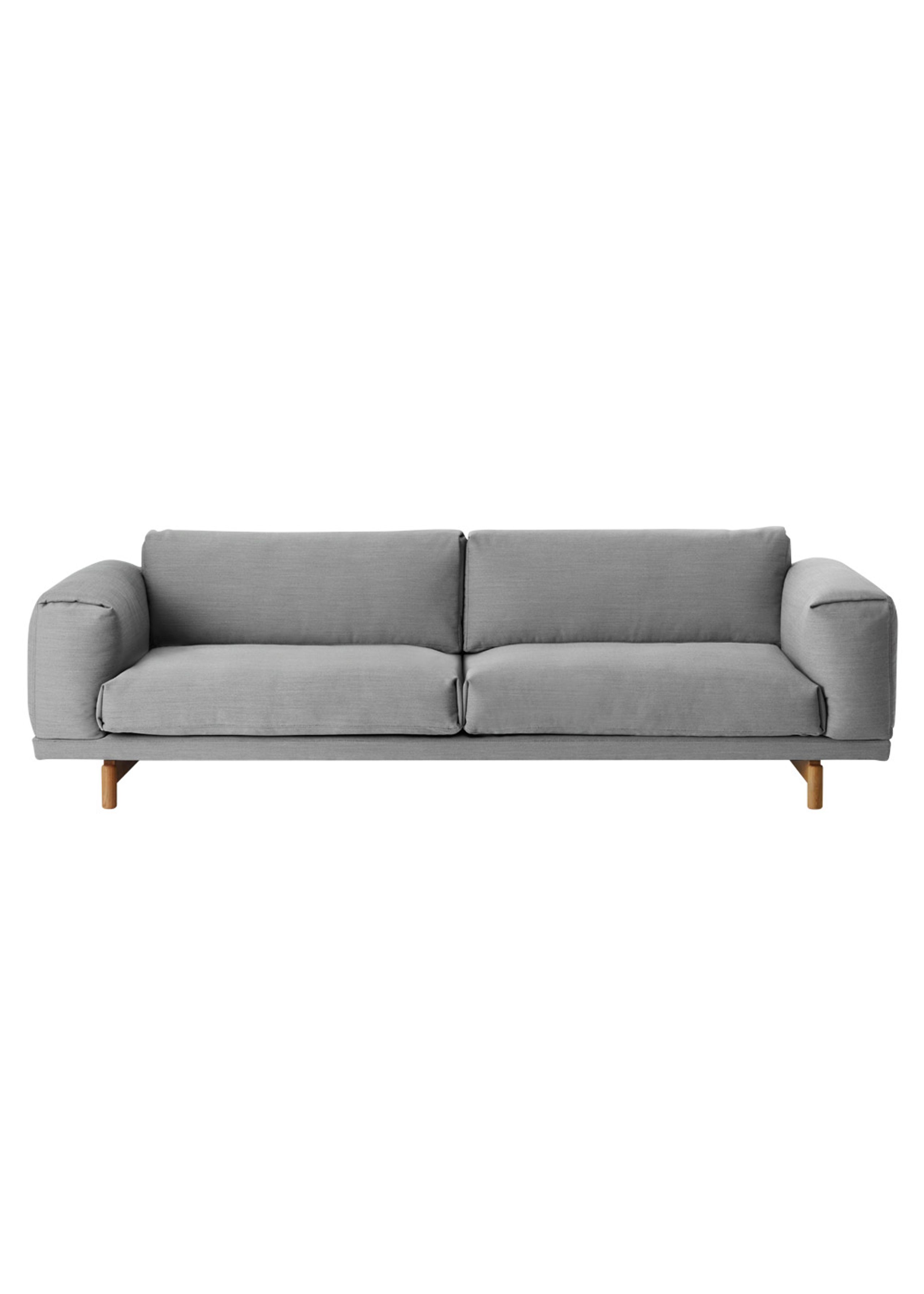 Muuto - Sofa - Rest Sofa / 3-Seater - Steelcut Trio 133 - Grå