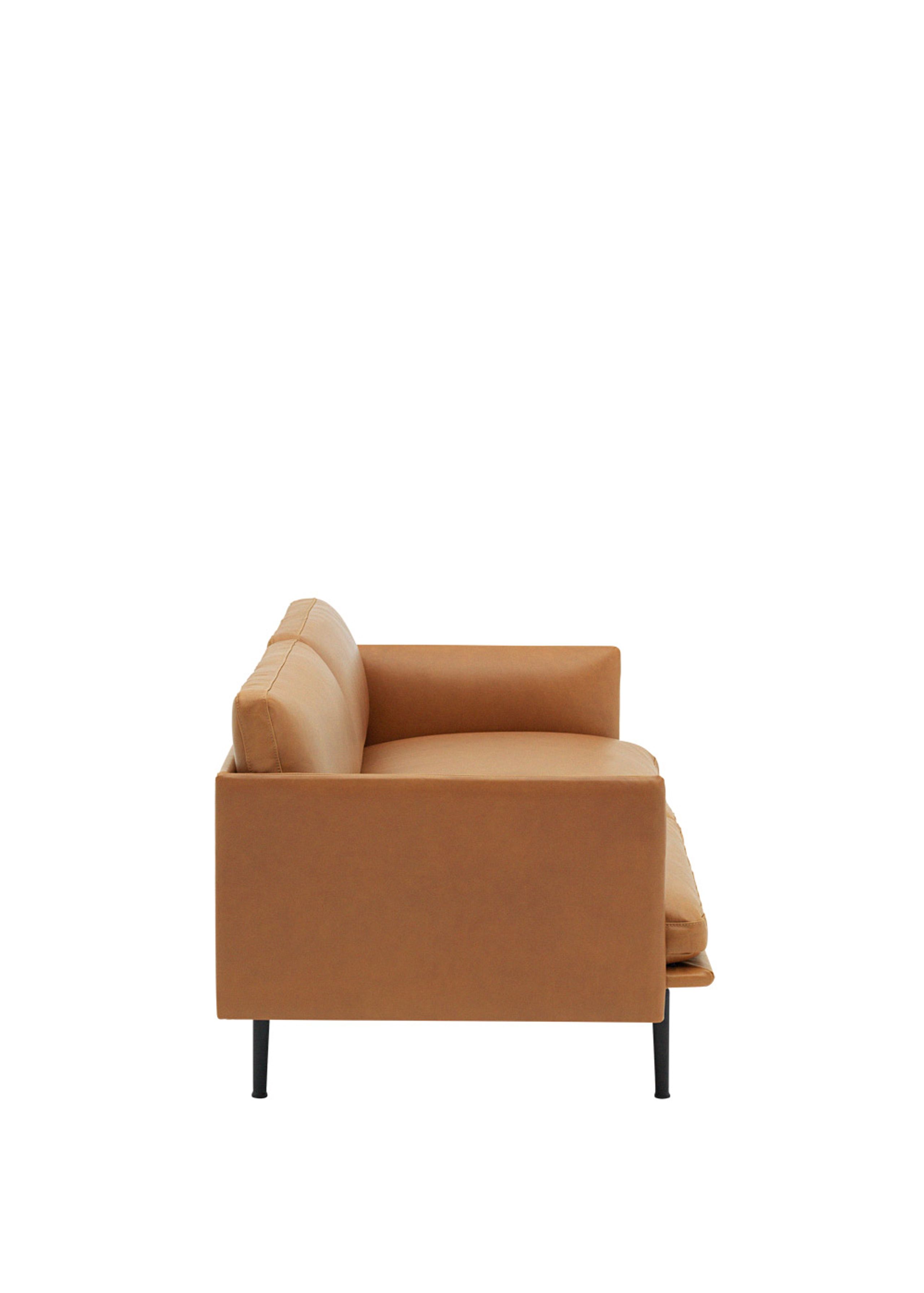 Muuto - Sofa - Outline Sofa / 3-seater - Cognac Refine Leather