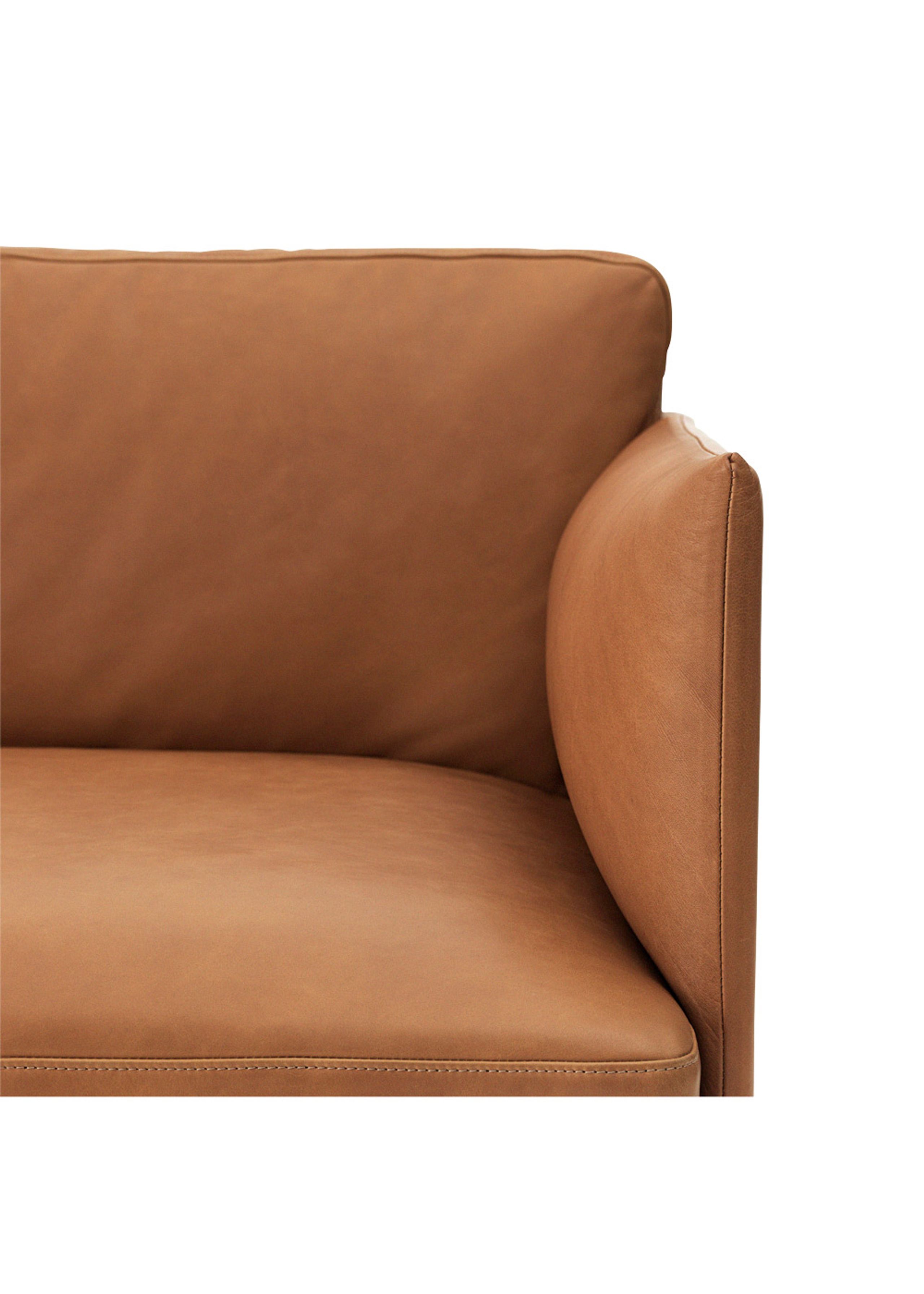 Muuto - Sofa - Outline Sofa / 3-seater - Cognac Refine Leather