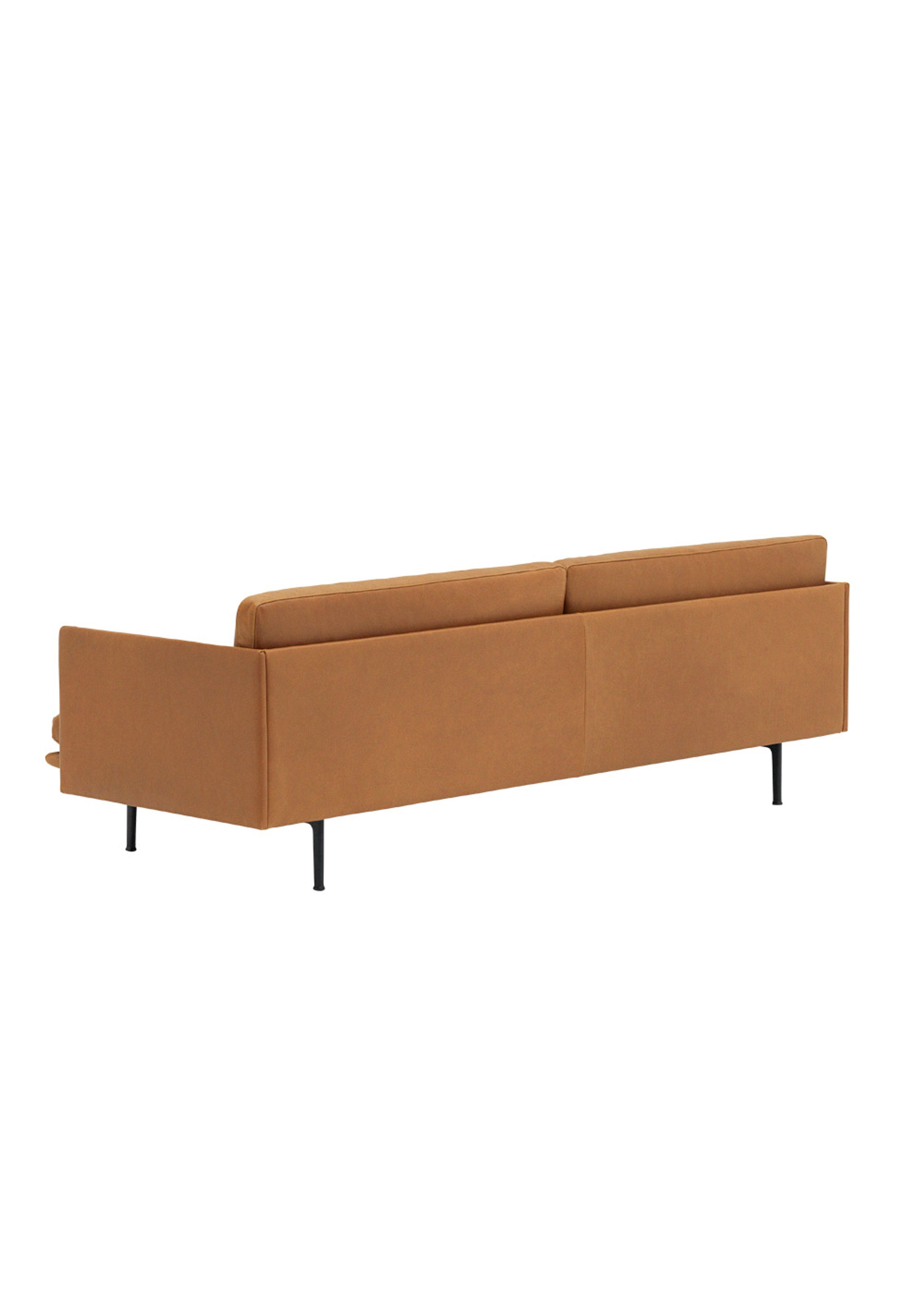 Muuto - Sofa - Outline Sofa / 3-seater - Cognac Refine Leather