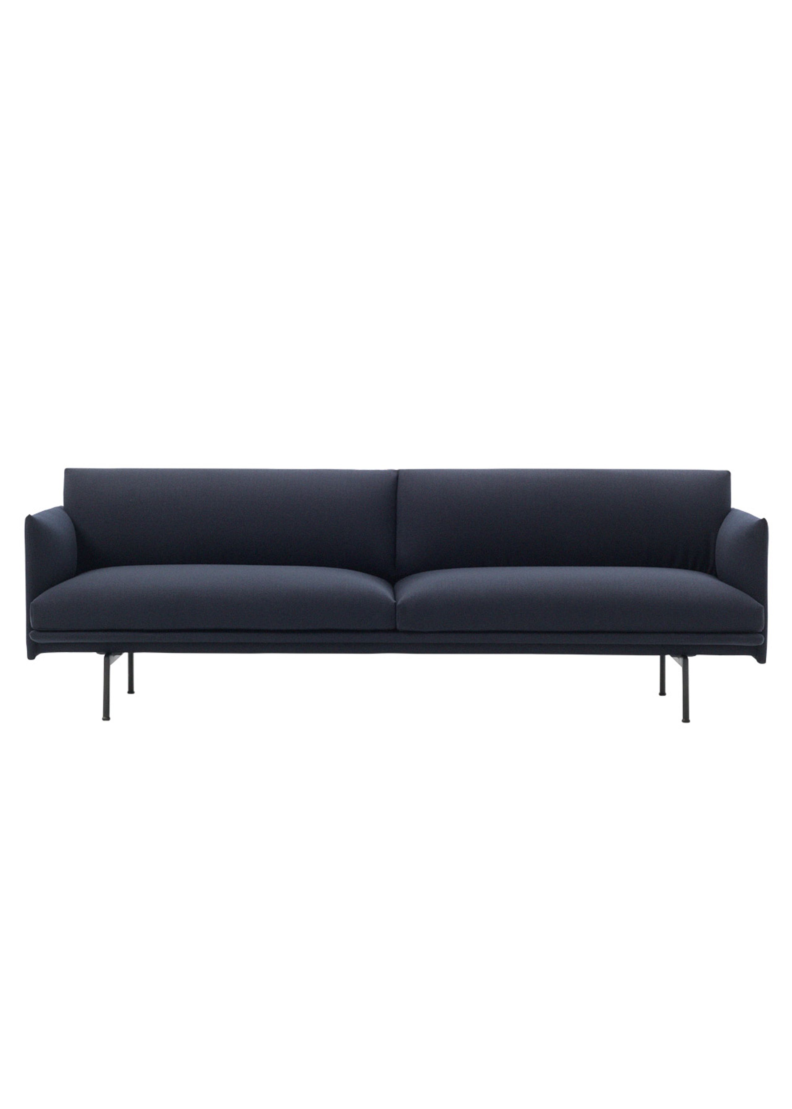 Muuto - Couch - Outline Sofa / 3-seater - Vidar 554