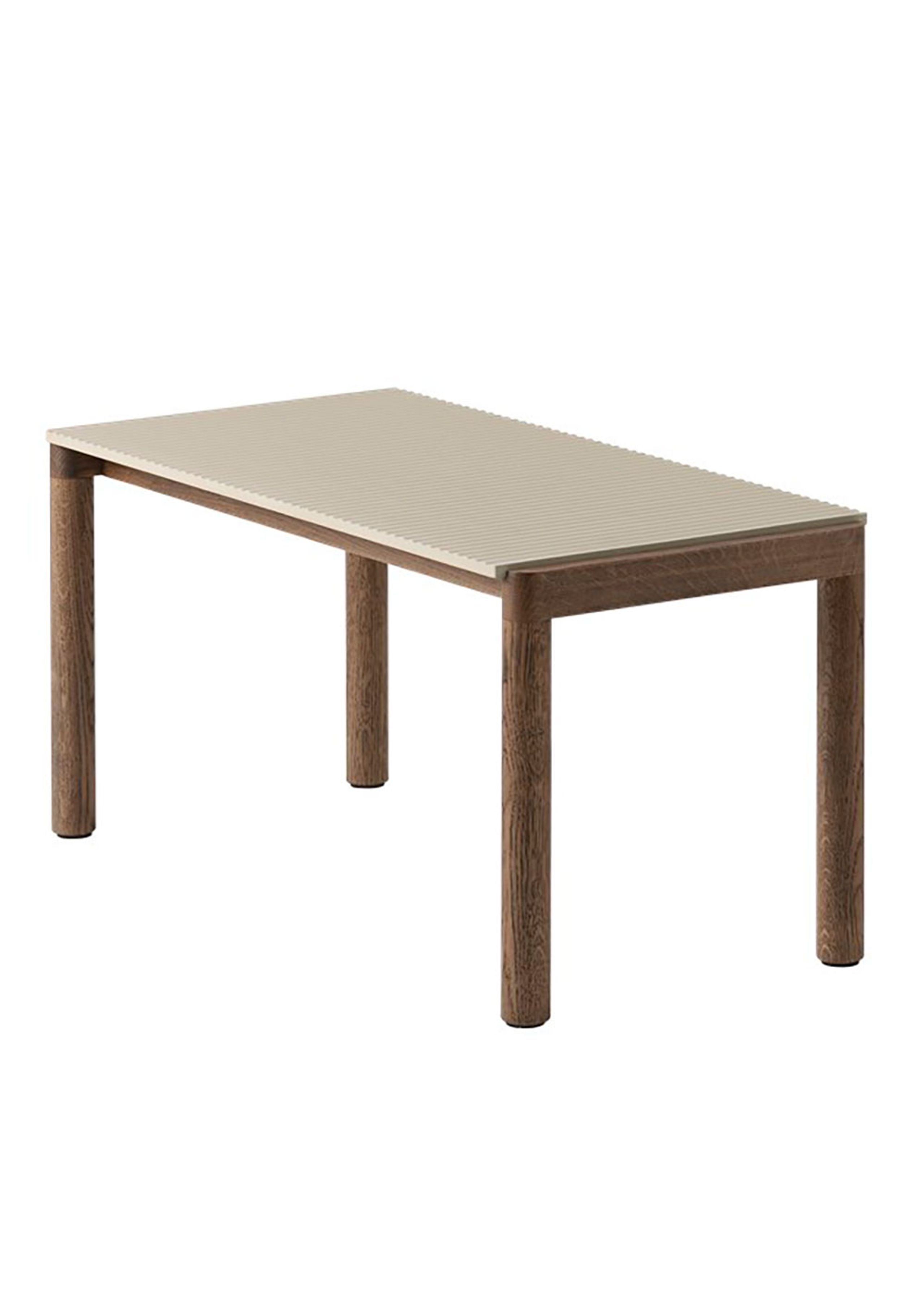 Muuto - Coffee table - Couple Coffee Table - 1 Wavy - Sand/Dark Oiled Oak