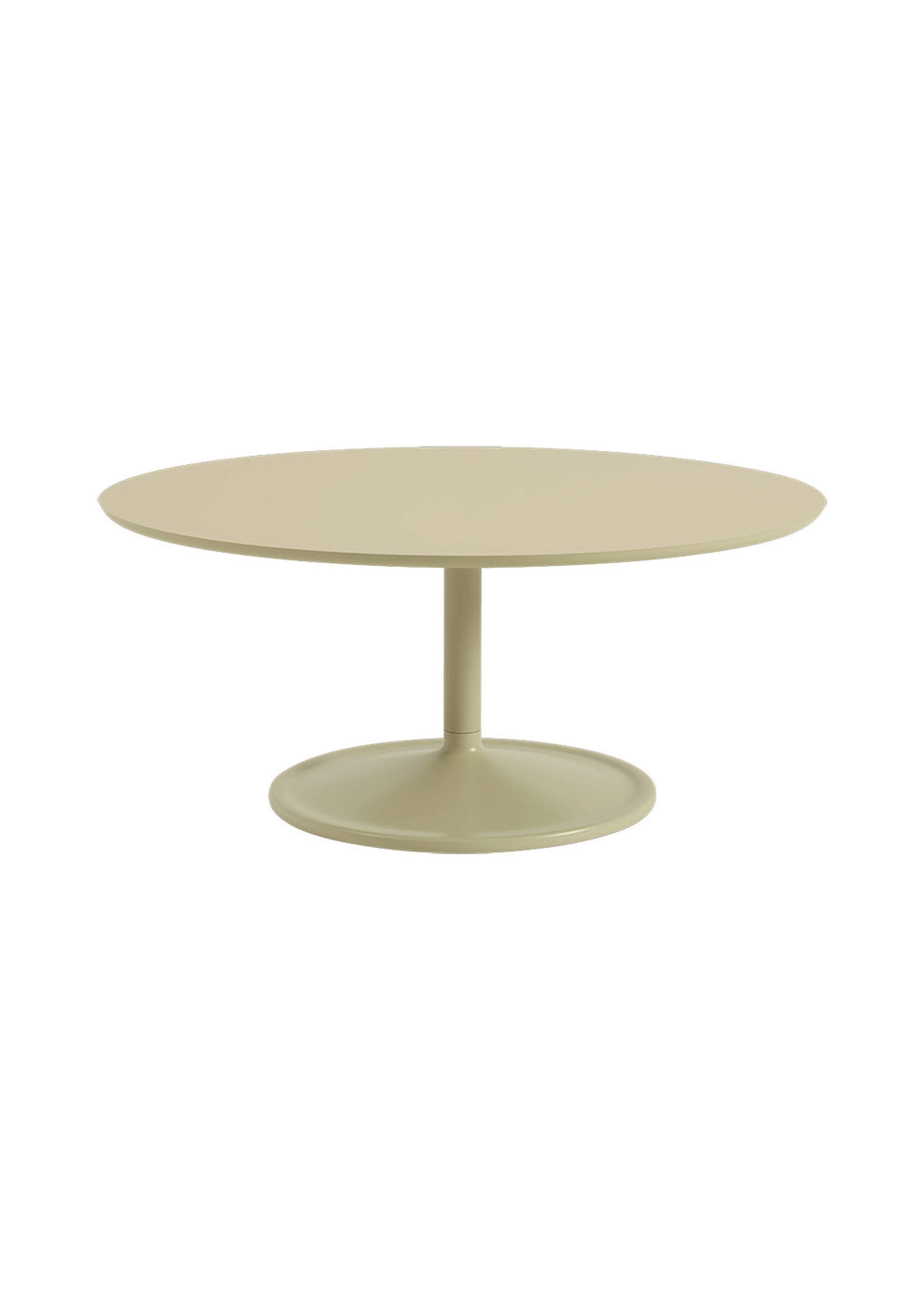 Muuto - Coffee Table - Soft Coffee Table - Beige Green Laminate/Beige Green