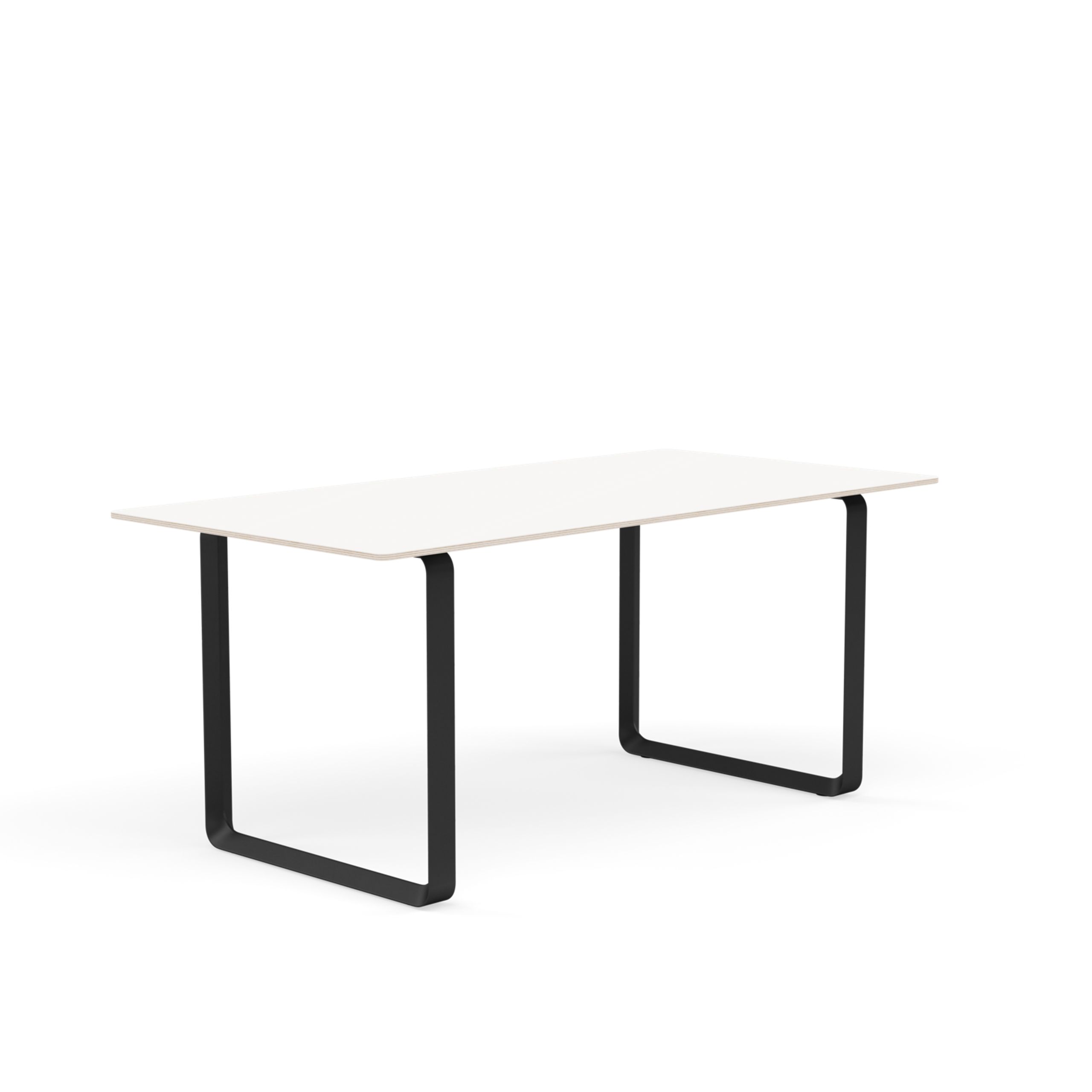 Muuto - Spisebord - 70/70 Table - White Laminate / Black