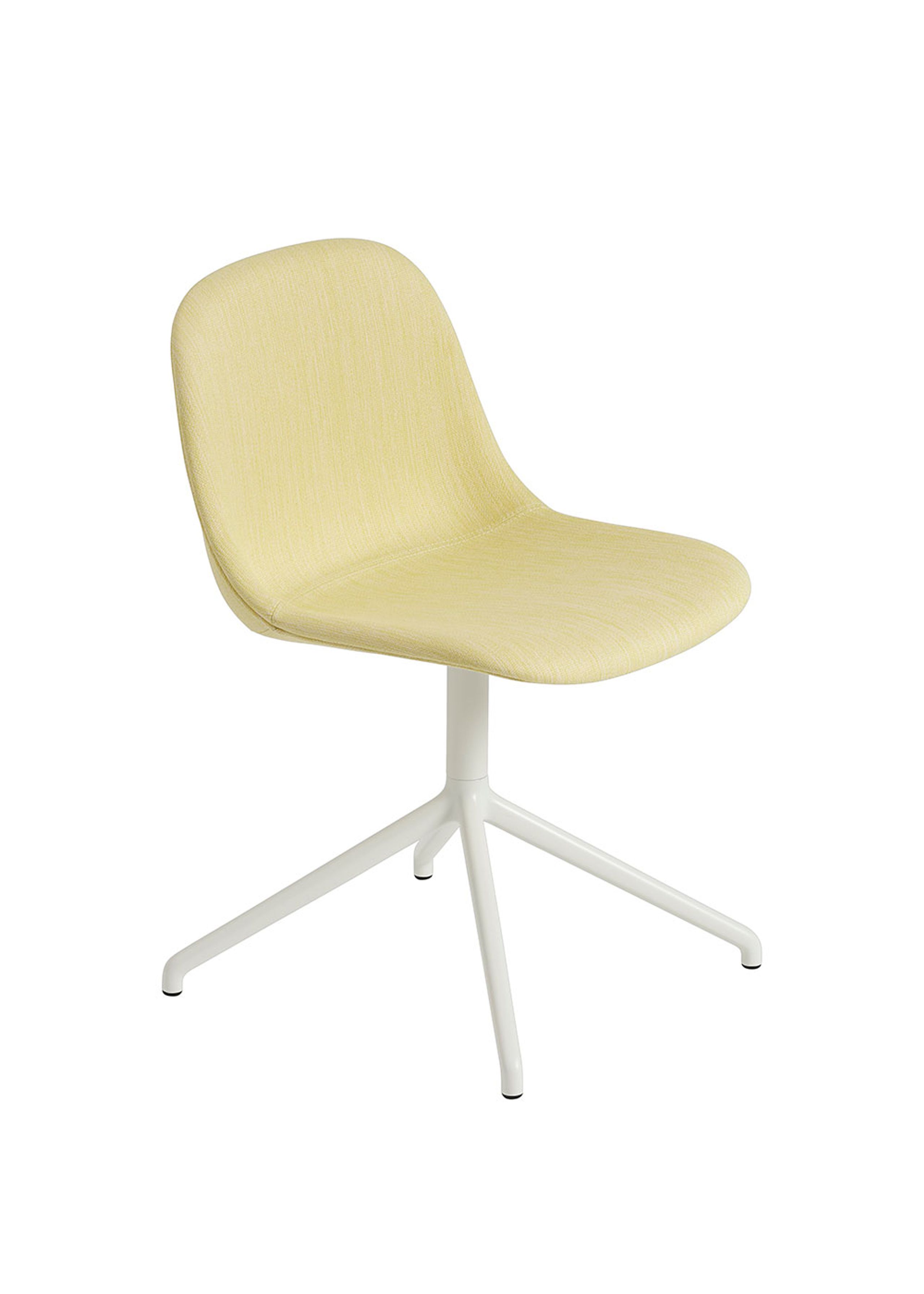 Muuto - Matstol - Fiber Side Chair - Swivel Base w/o Return - Balder 432/White