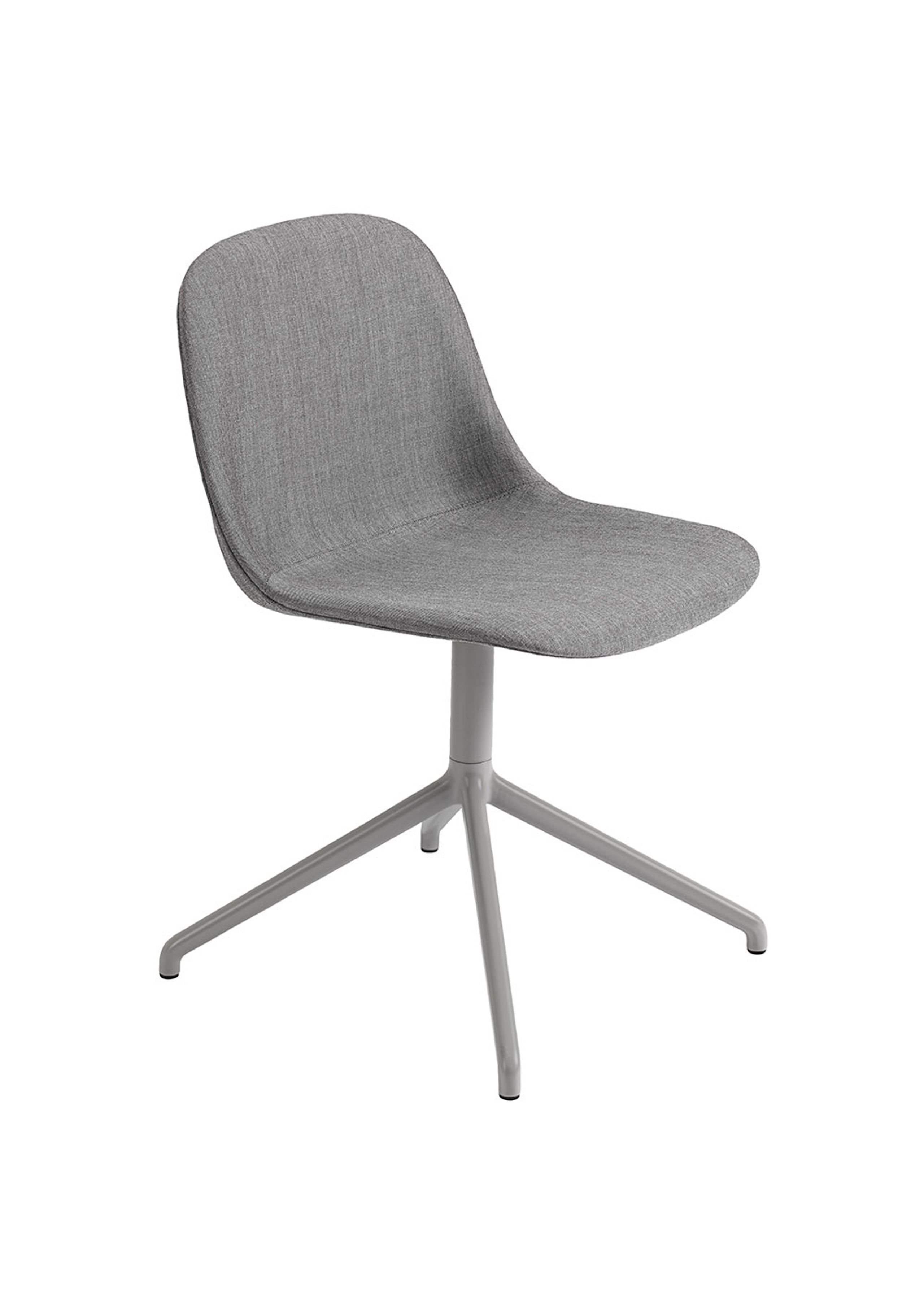 Muuto - Spisebordsstol - Fiber Side Chair - Swivel Base w/o Return - Remix 133/Grey