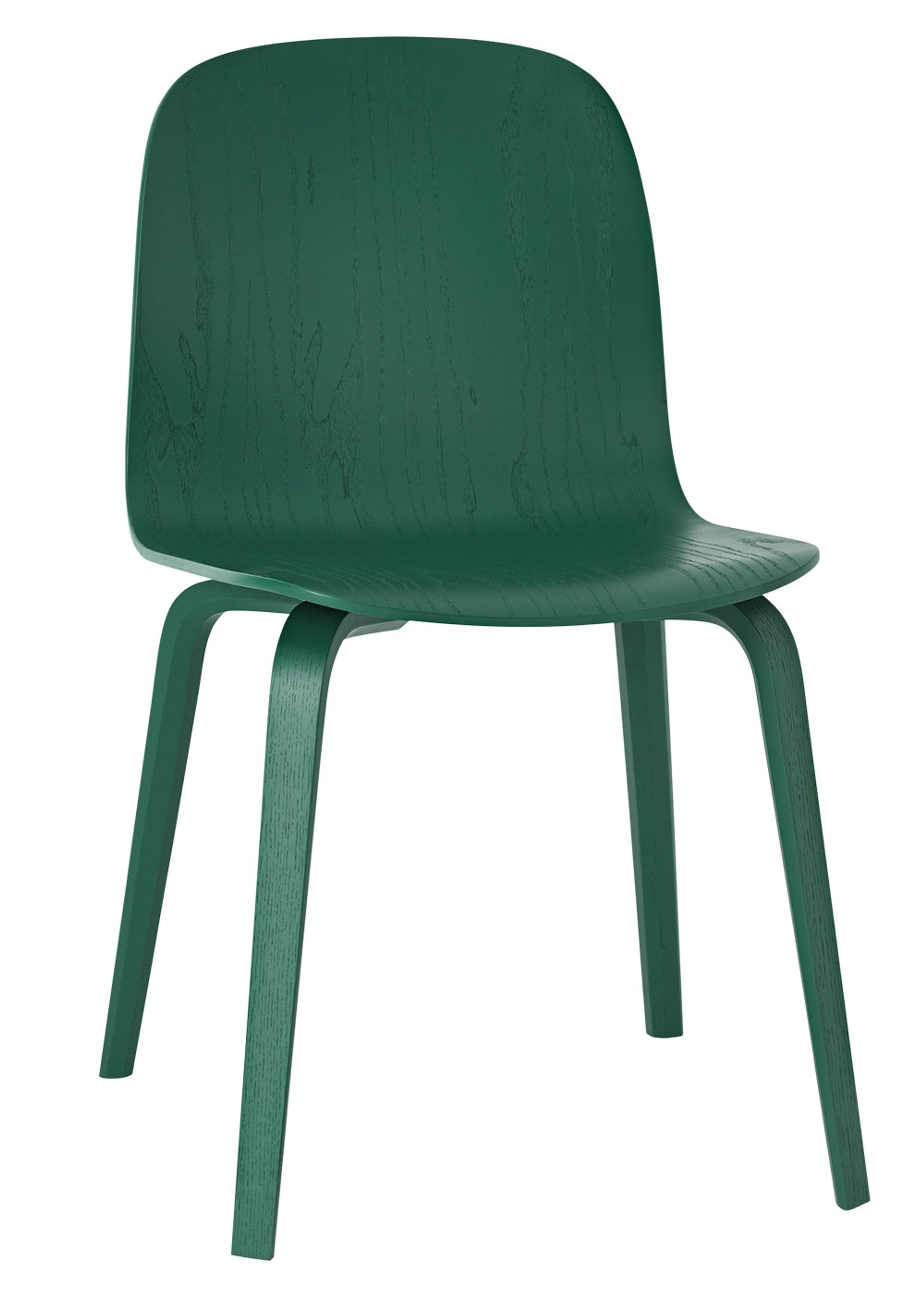 Muuto - Stuhl - Visu Chair - Wood Base - Green