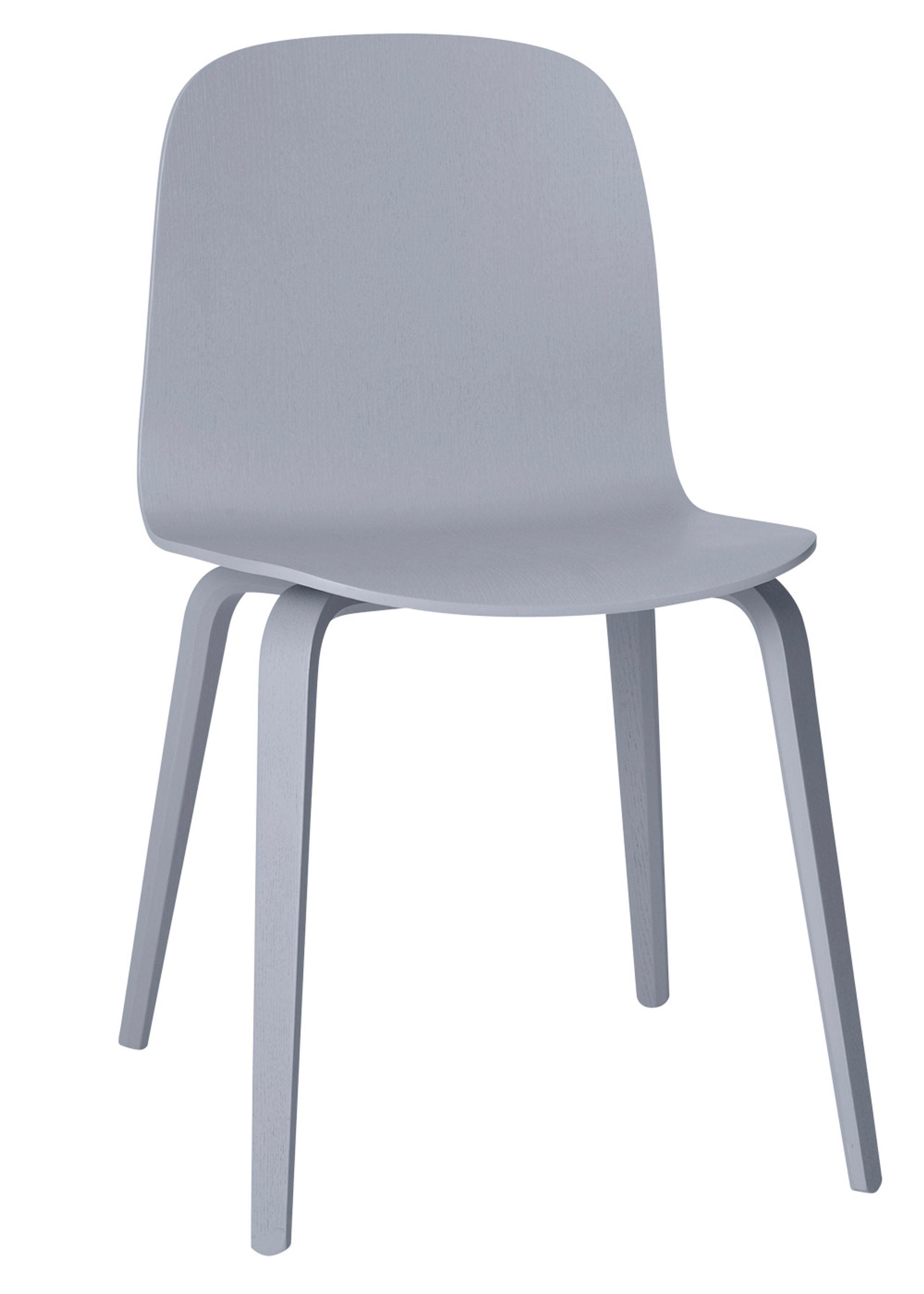 Muuto - Chaise - Visu Chair - Wood Base - Grey