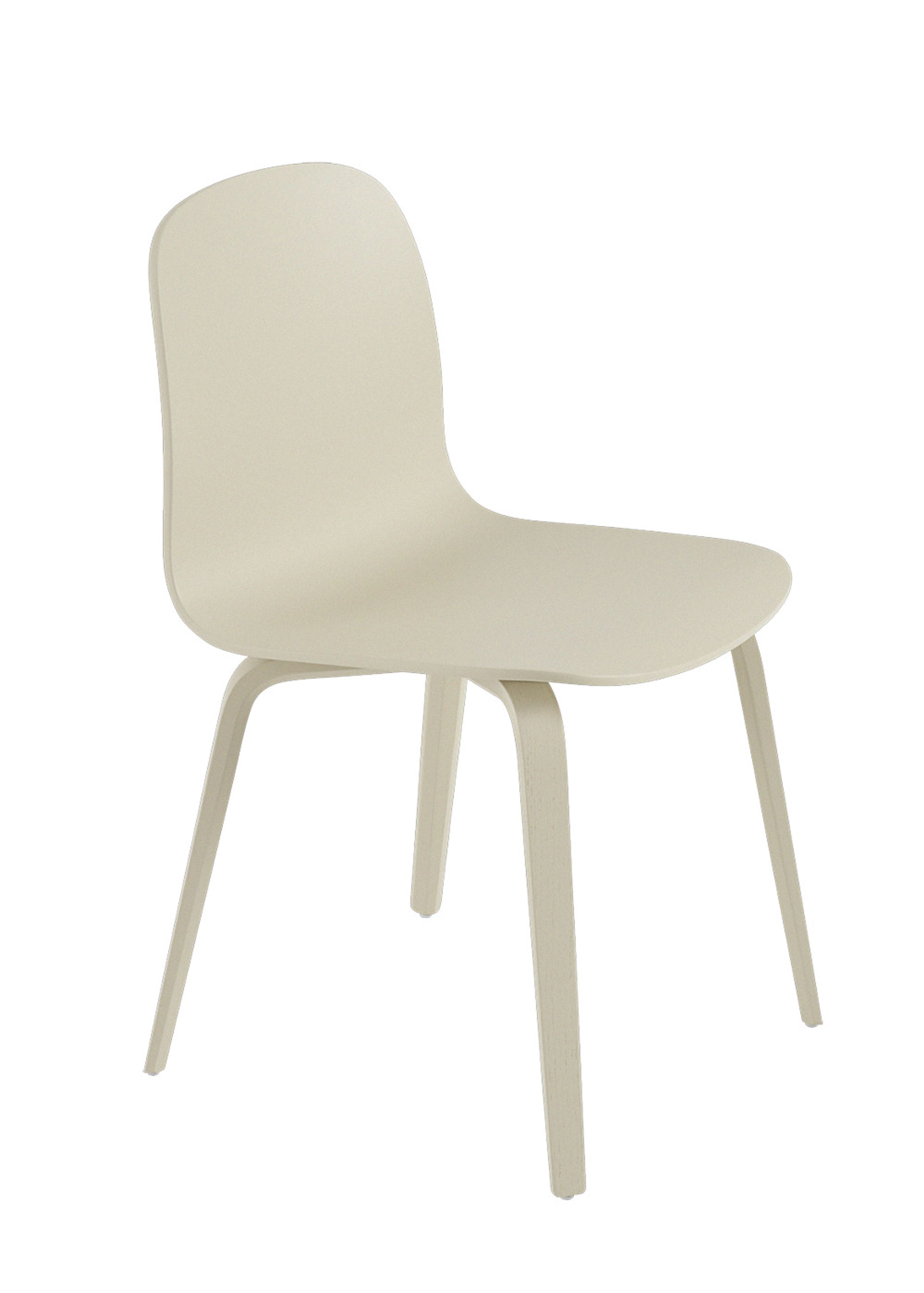 Muuto - Stuhl - Visu Chair - Wood Base - Sand