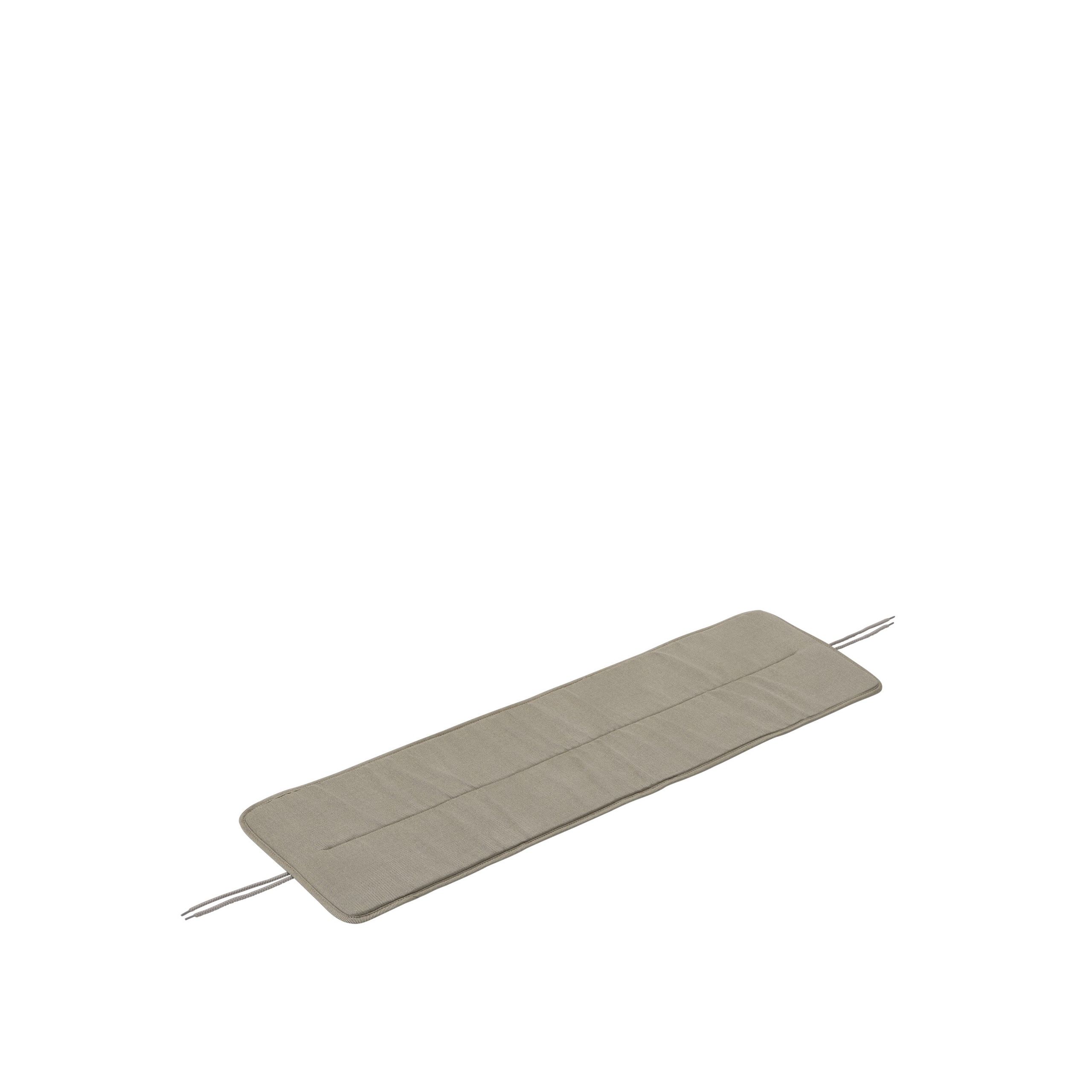Muuto - Outdoor-Kissen - Linear Steel Bench Seat Pad - Light grey / 110