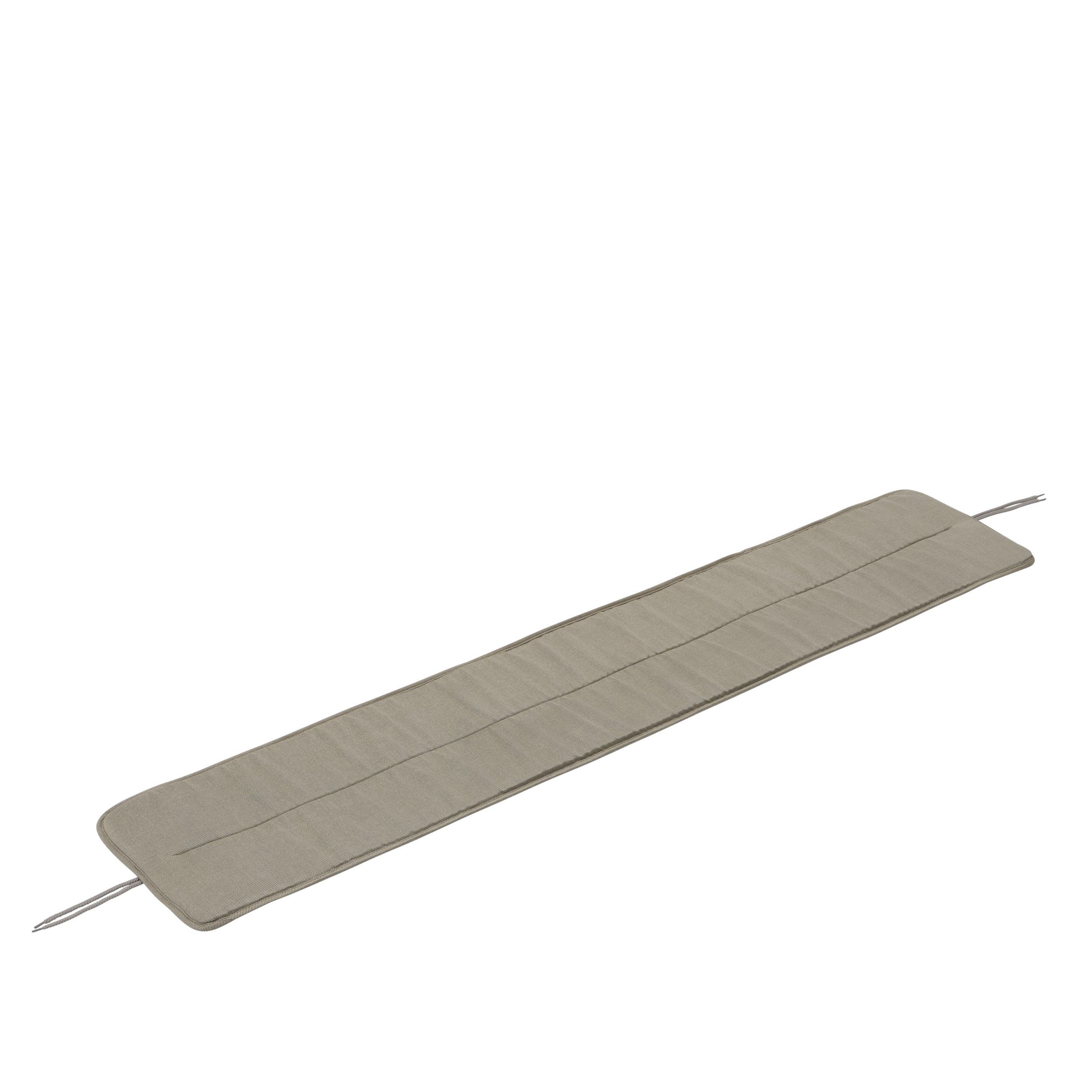 Muuto - Outdoor-Kissen - Linear Steel Bench Seat Pad - Light grey / 170