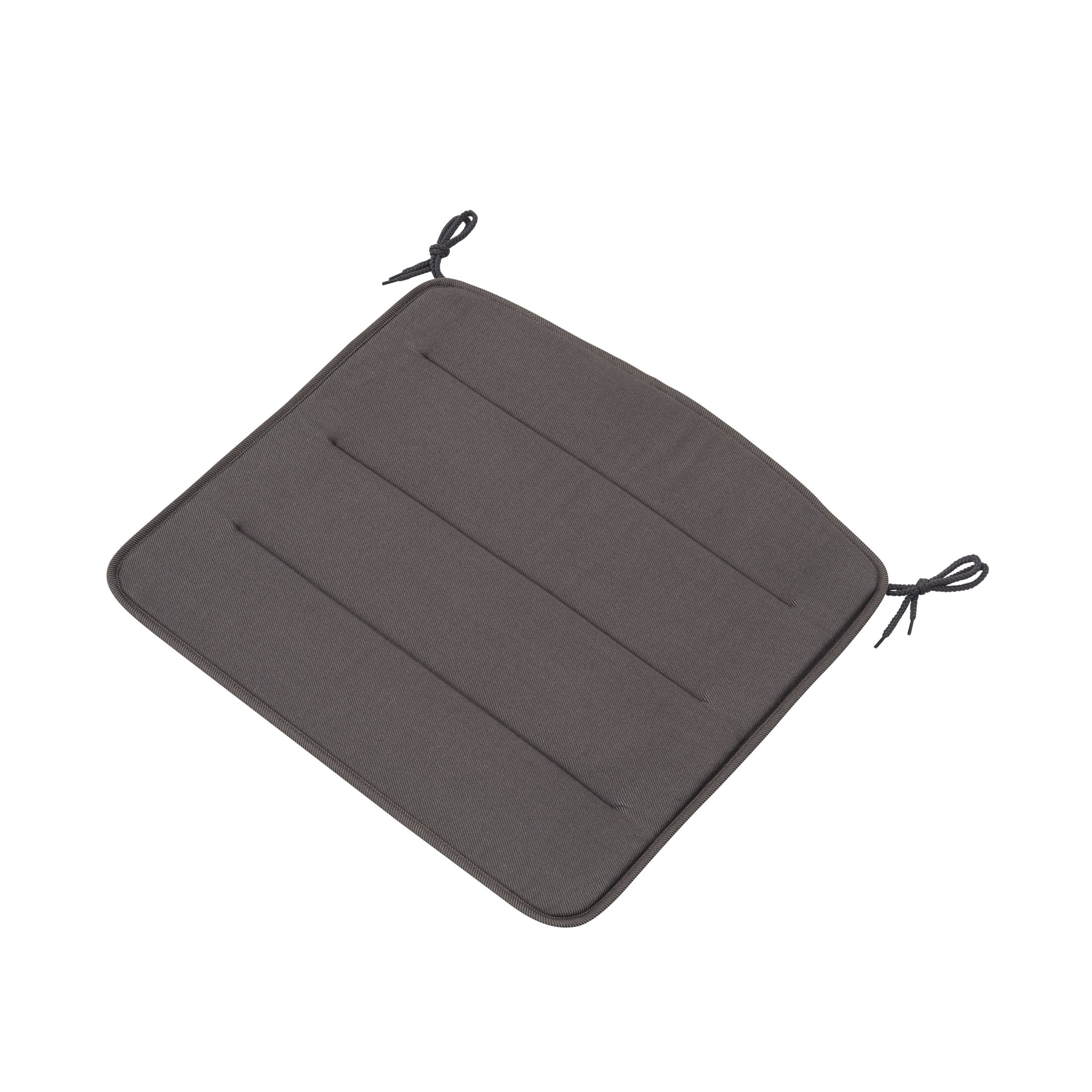 Muuto - Almofadas ao ar livre - Linear Steel lounge chair seat pad - Dark grey