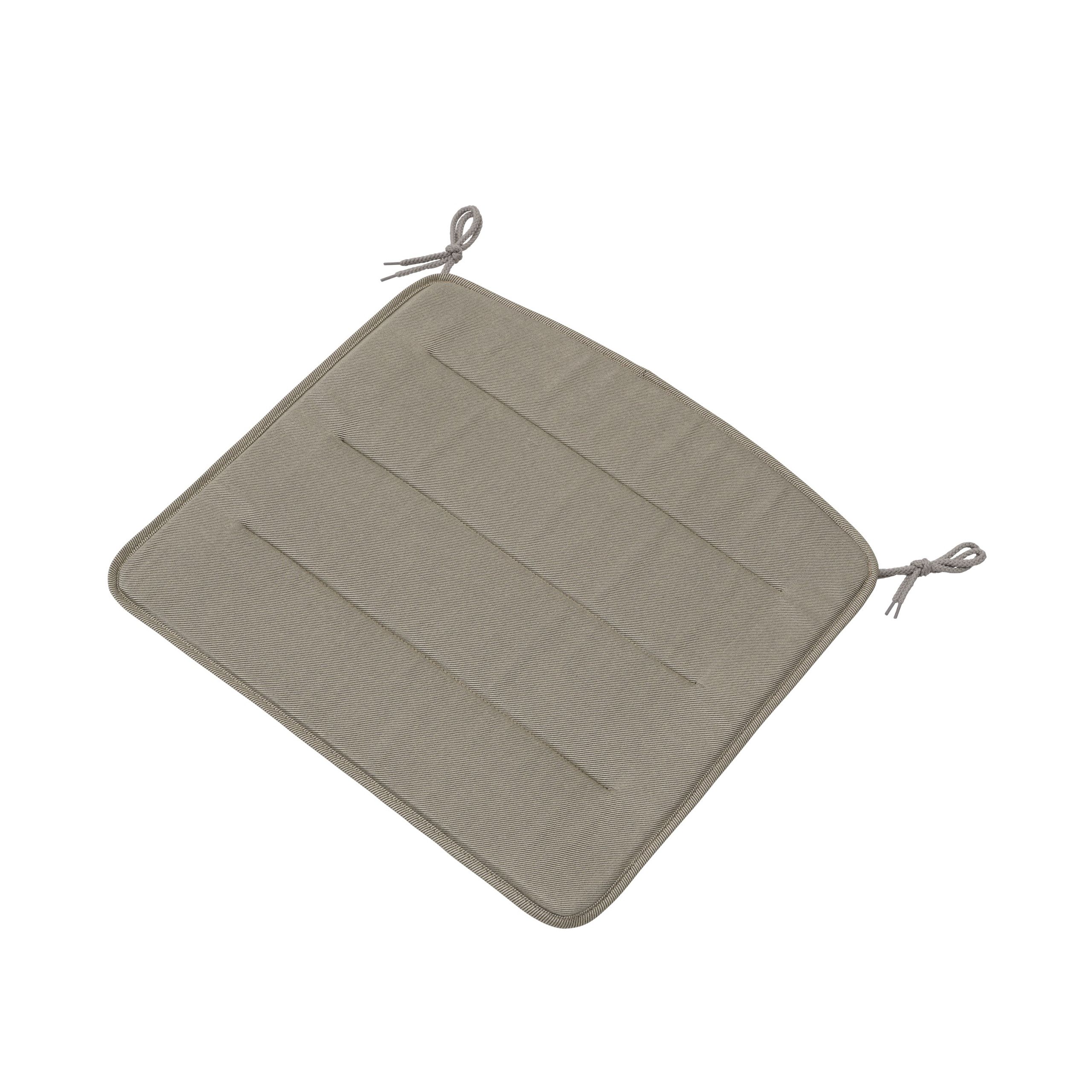 Muuto - Outdoor-Kissen - Linear Steel lounge chair seat pad - Light grey