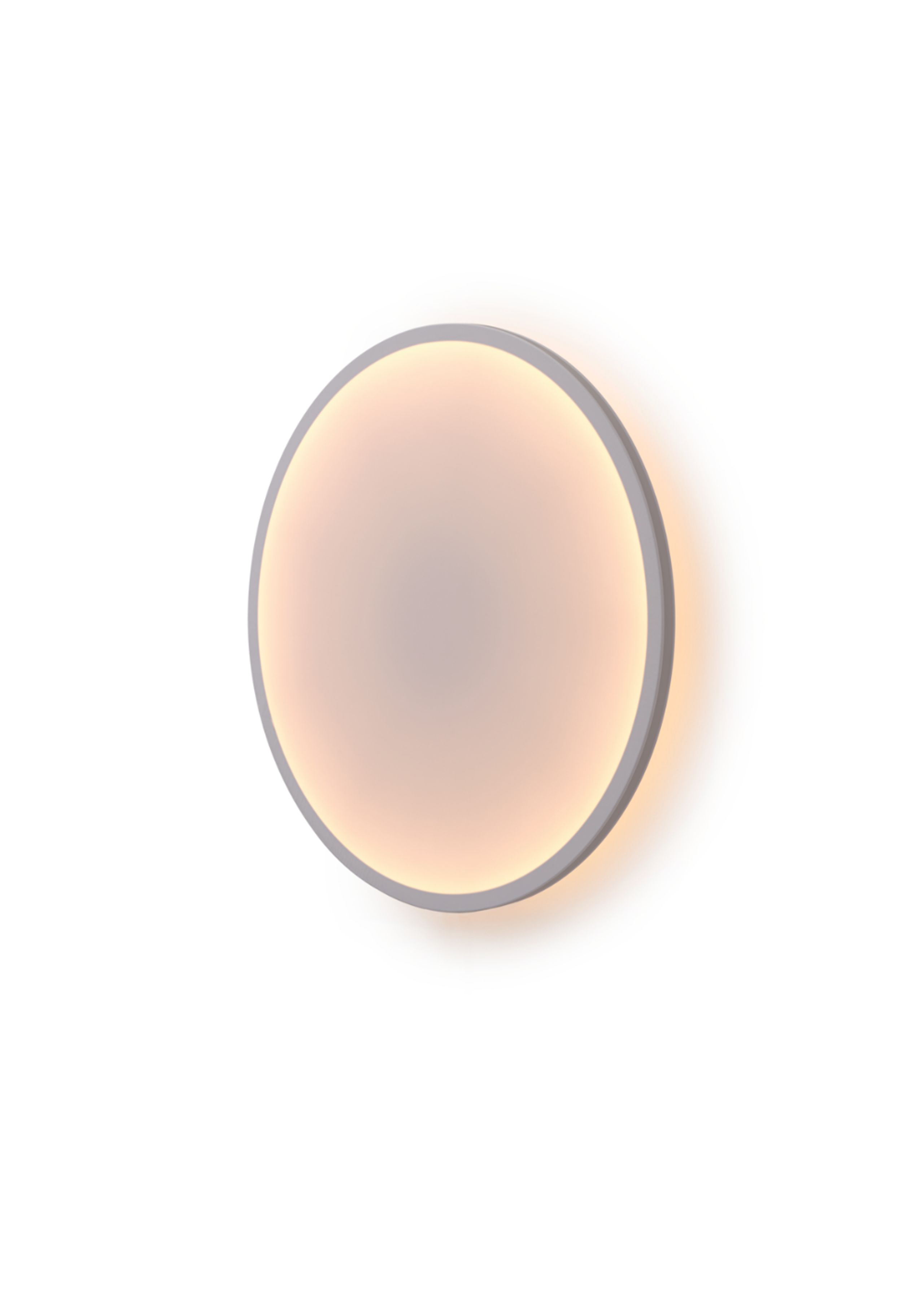 Muuto - Væglampe - Calm Wall Lamp Ø68 - White/Grey