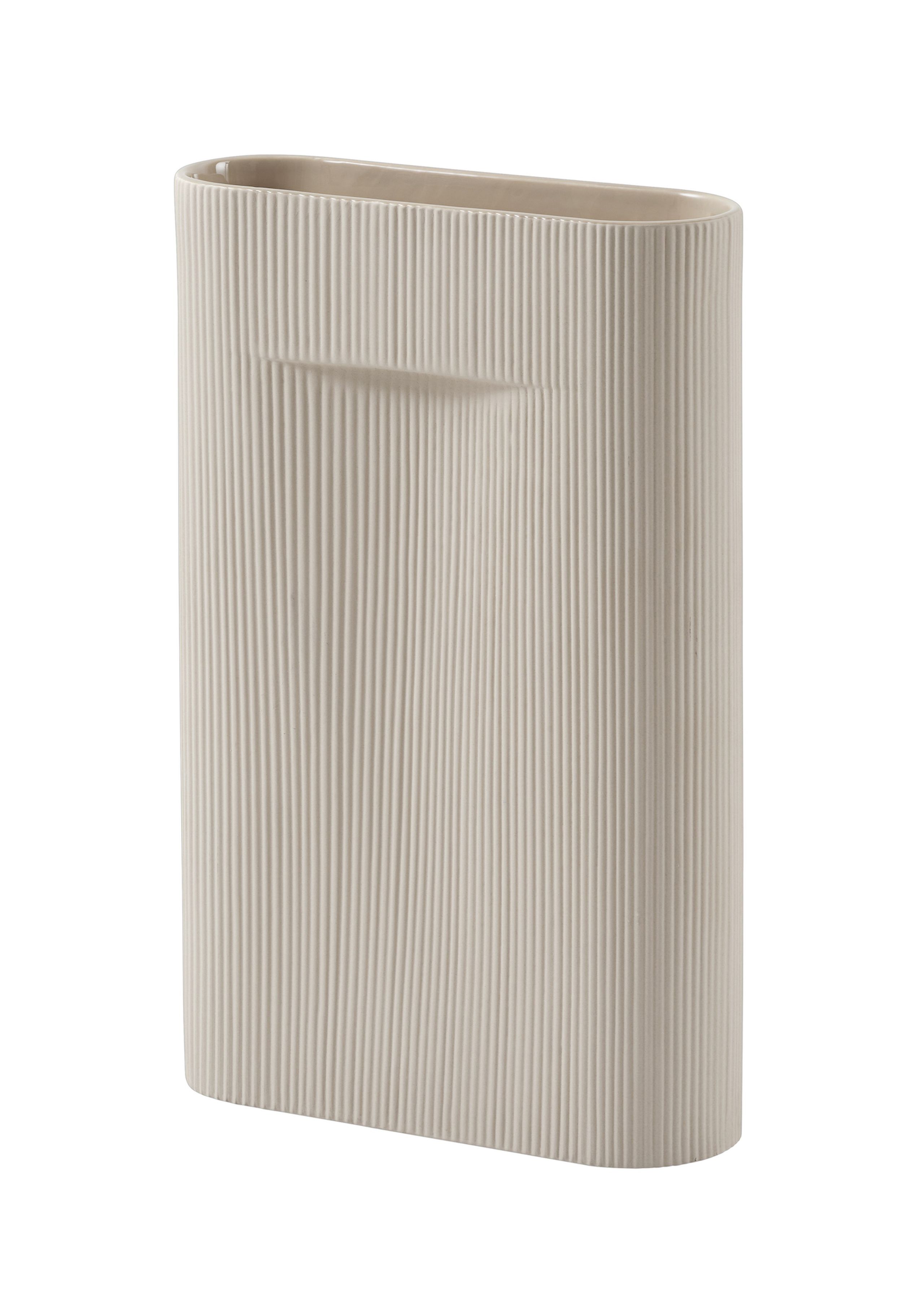 Muuto - Vase - Ridge Vase - Large - Beige