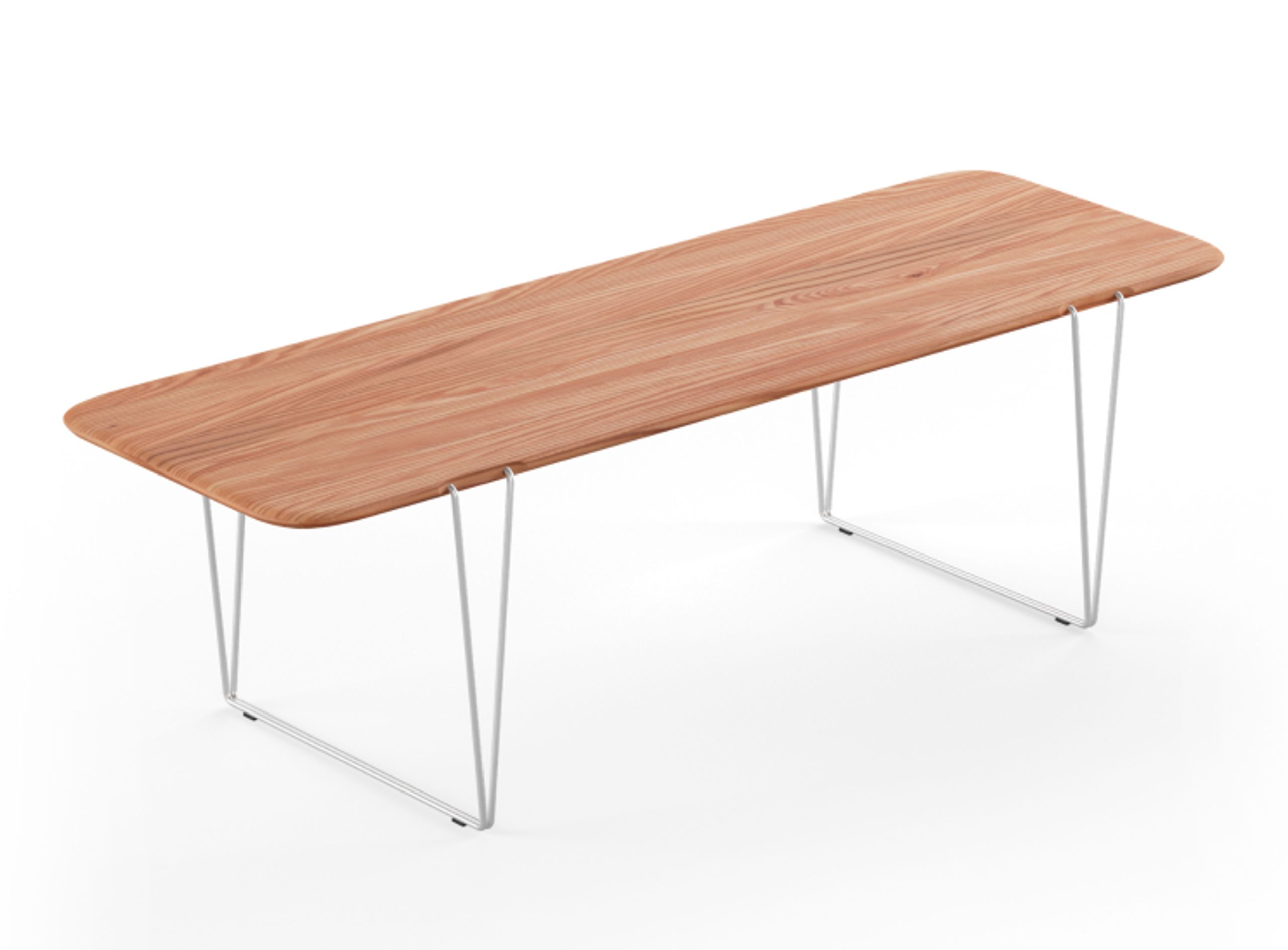 Naver Collection - Table basse - Coffee Table / AK825 & AK830 by Nissen & Gehl - Oiled Oak / Stainless steel
