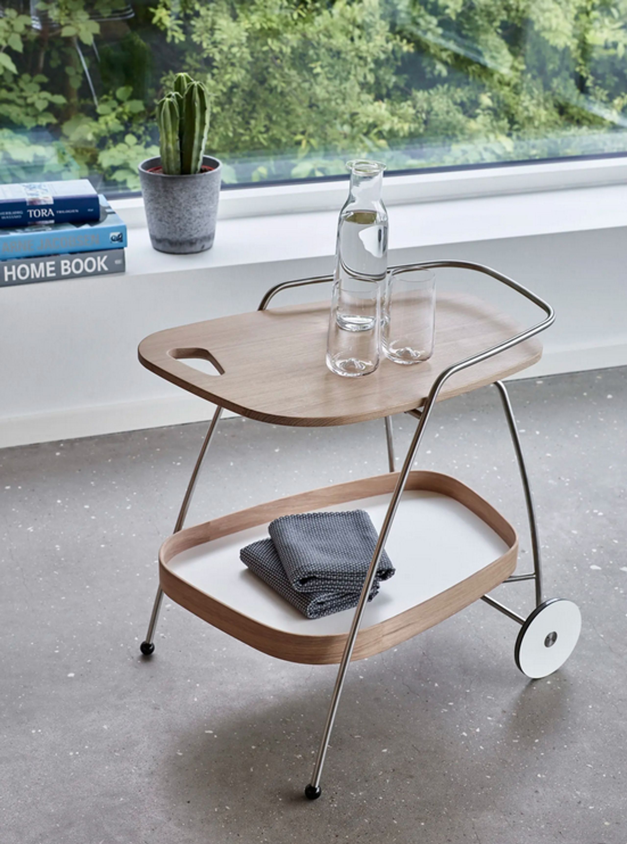 Naver Collection - Stůl na vozíku - Coffee table / AK700 by Nissen & Gehl - Oiled oak