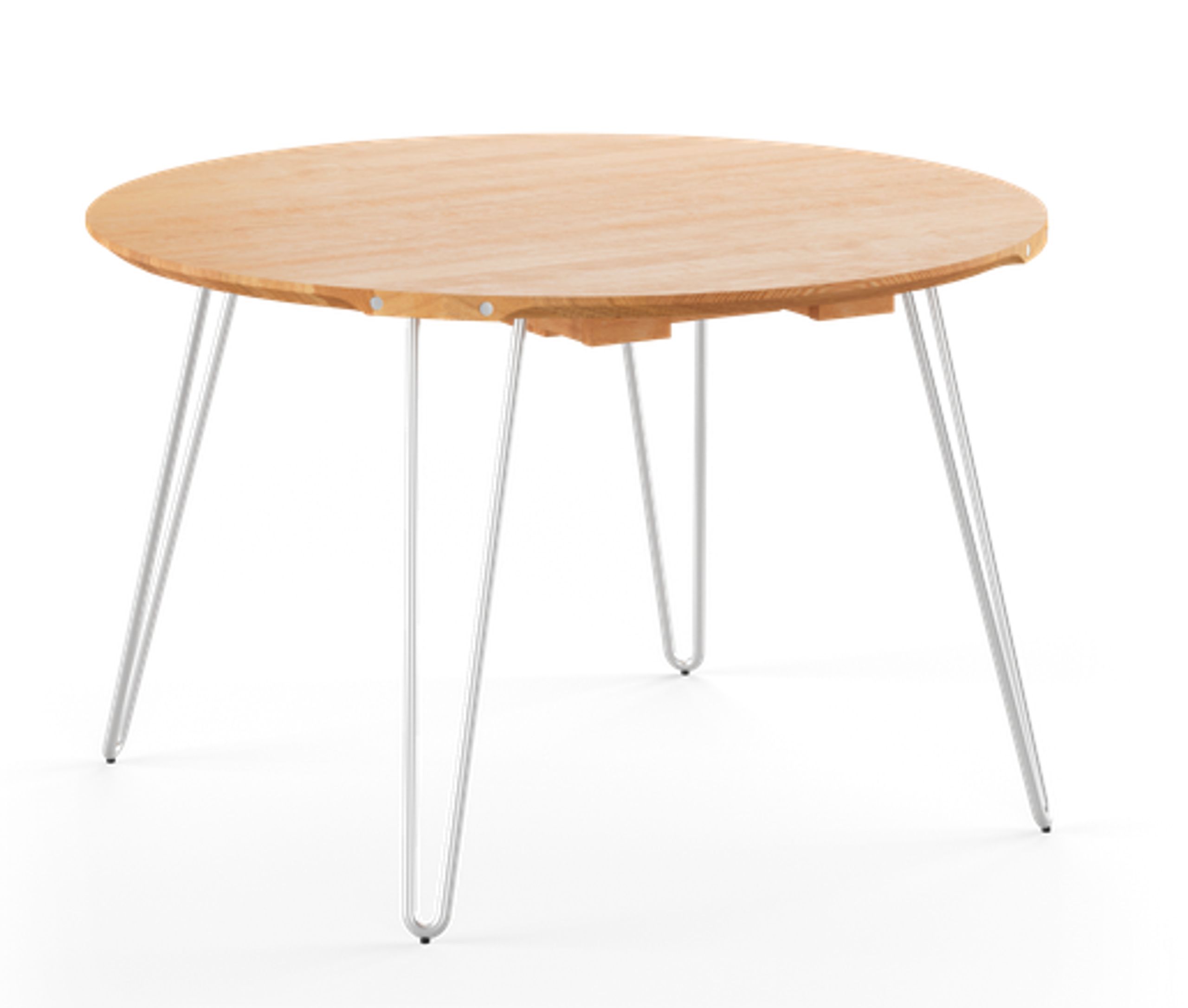 Naver Collection - Spisebord - Round Table / GM6600 by Nissen & Gehl - Oiled Oak / Stainless steel