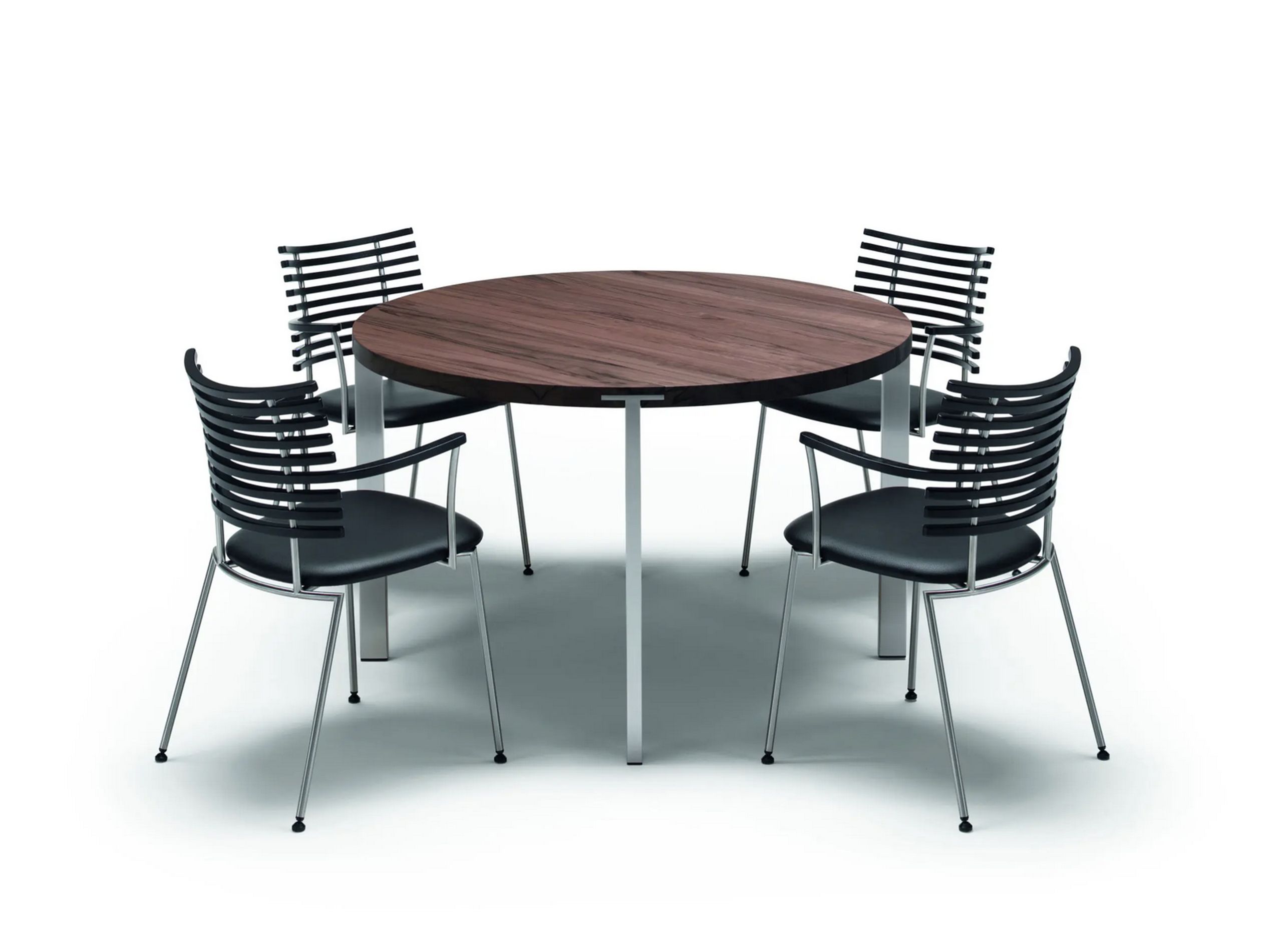 Naver Collection - Spisebord - Round Table / GM 2180 by Nissen & Gehl - Oiled Oak / Stainless steel
