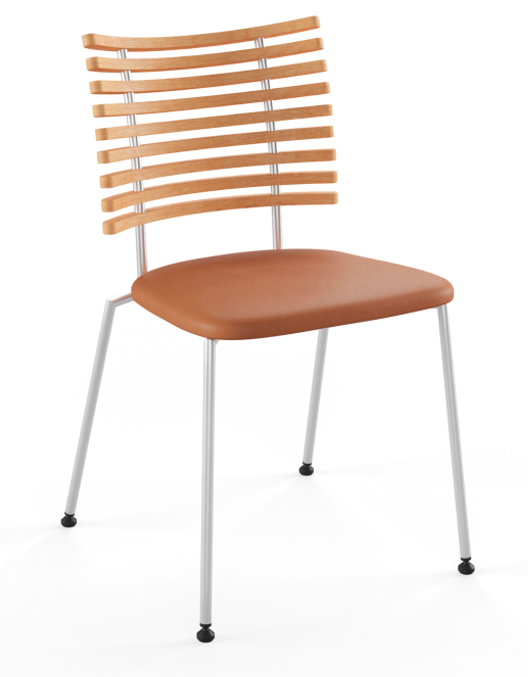 Naver Collection - Spisebordsstol - Tiger Stol / GM4105 af Henrik Lehm - Oiled oak / Naver Select Cognac leather / Stainless steel