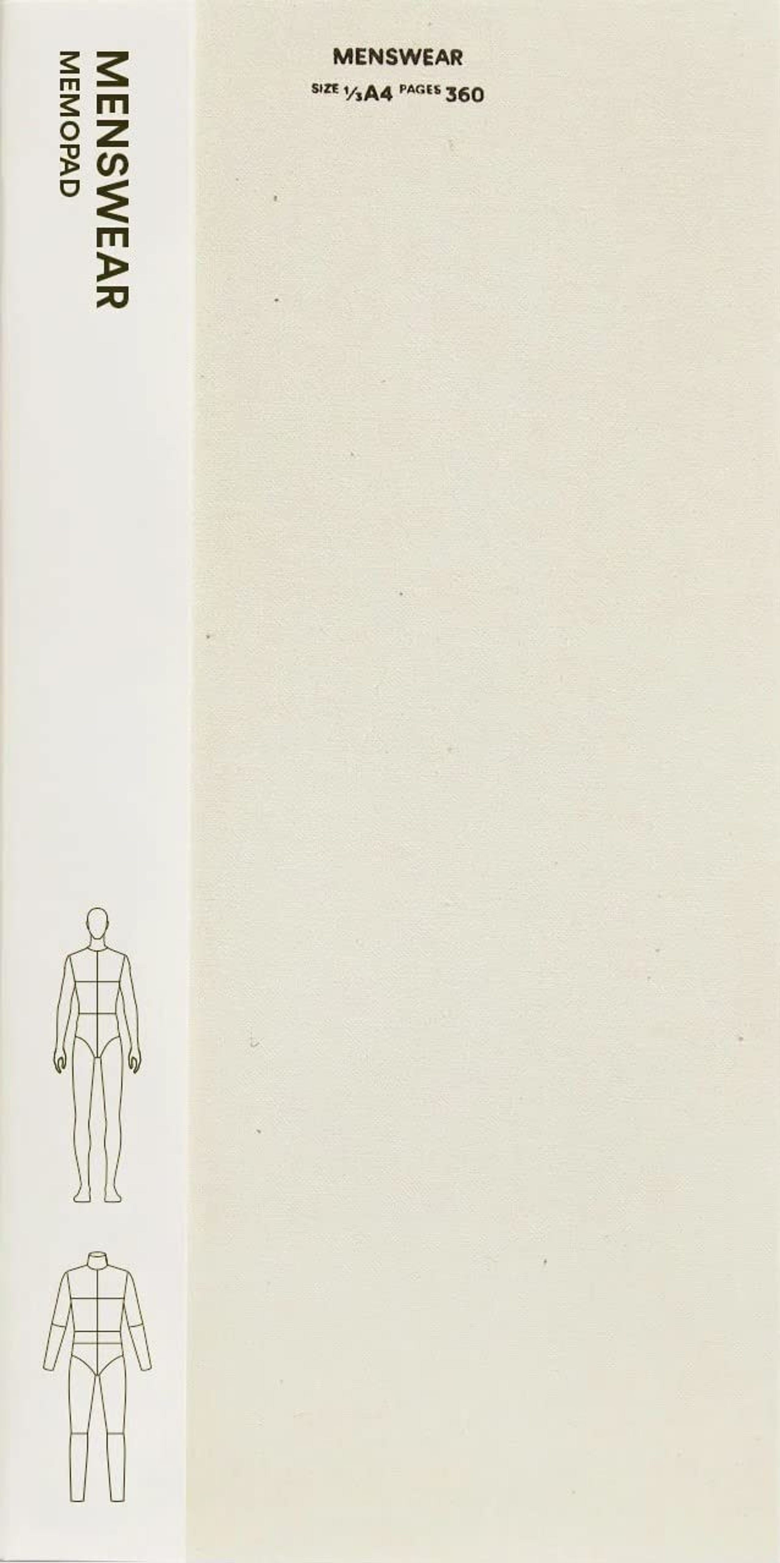 New Mags - Book - Fashionary Menswear Memopad - Beige