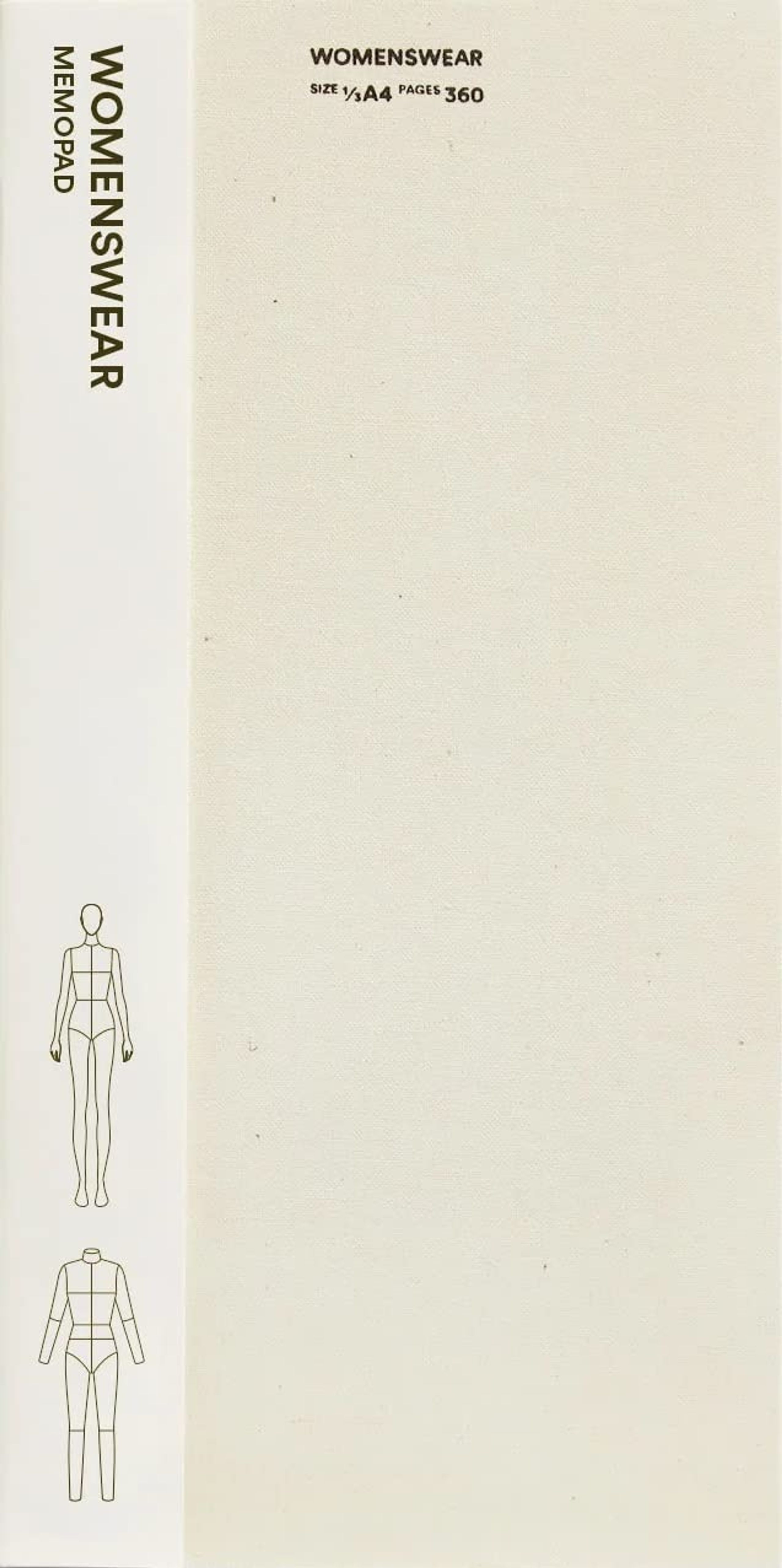 New Mags - Buch - Fashionary Womenswear Memopad - Beige