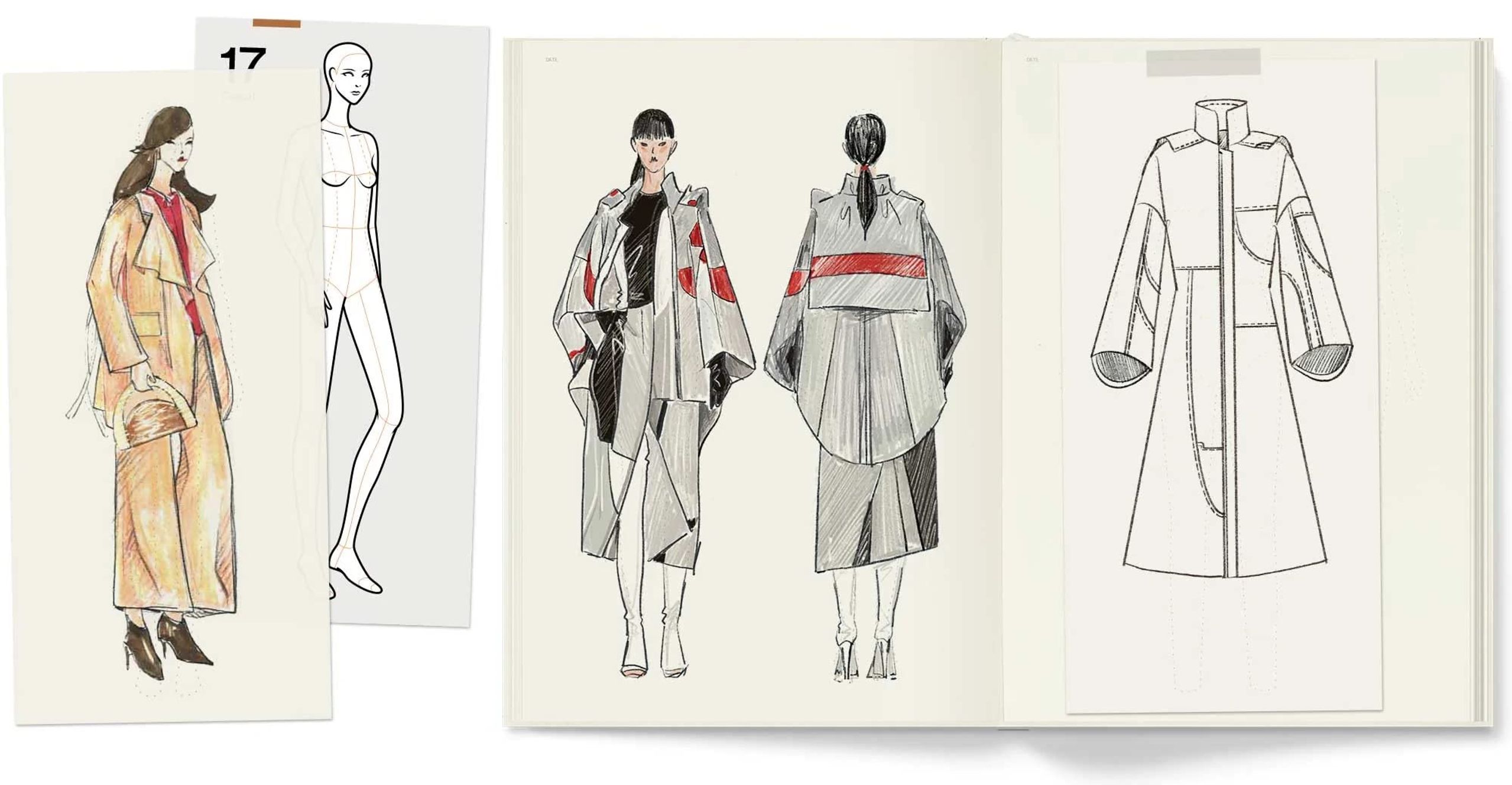 New Mags - Buch - Fashionary Womenswear Memopad - Beige