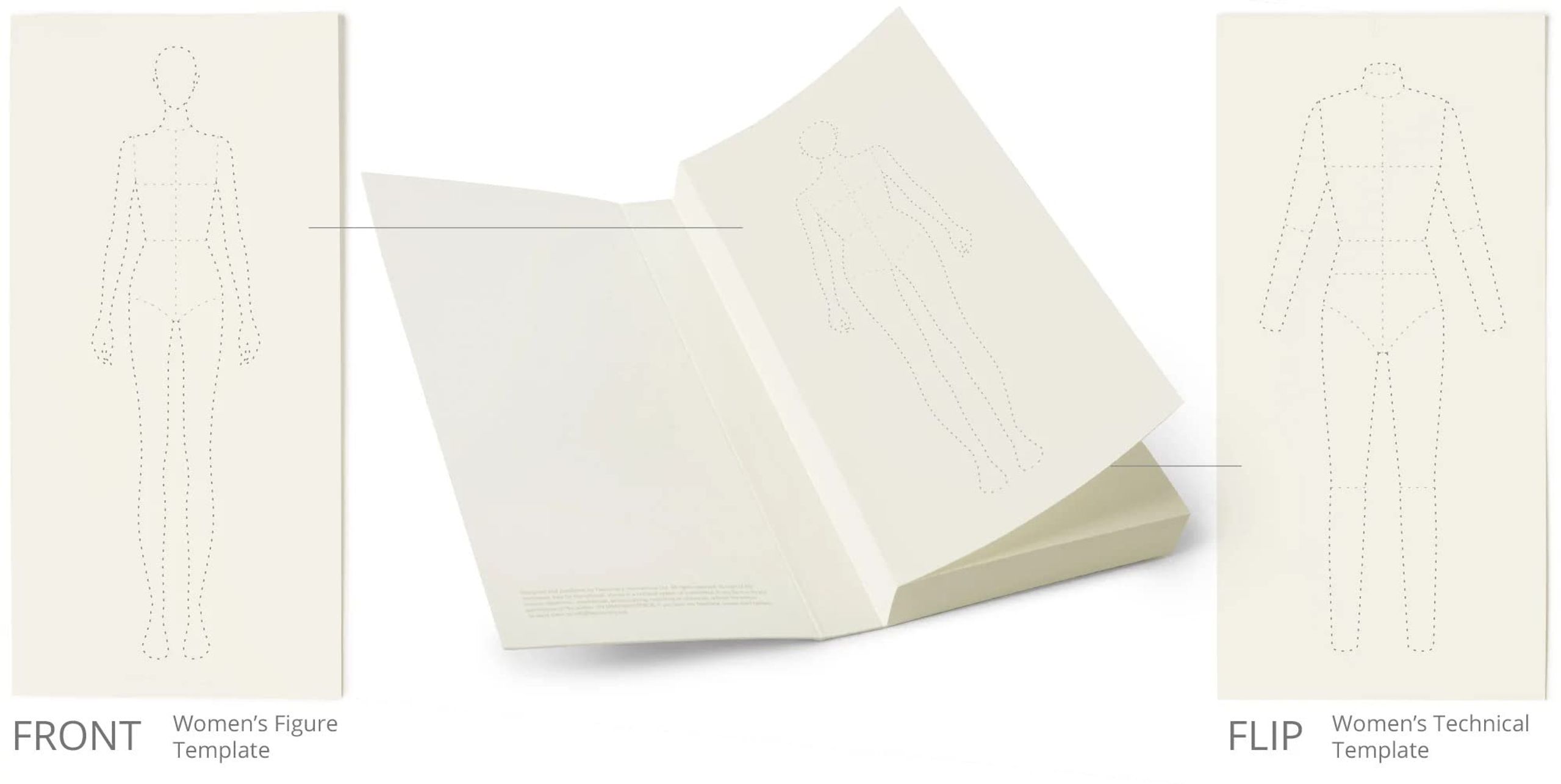 New Mags - Buch - Fashionary Womenswear Memopad - Beige