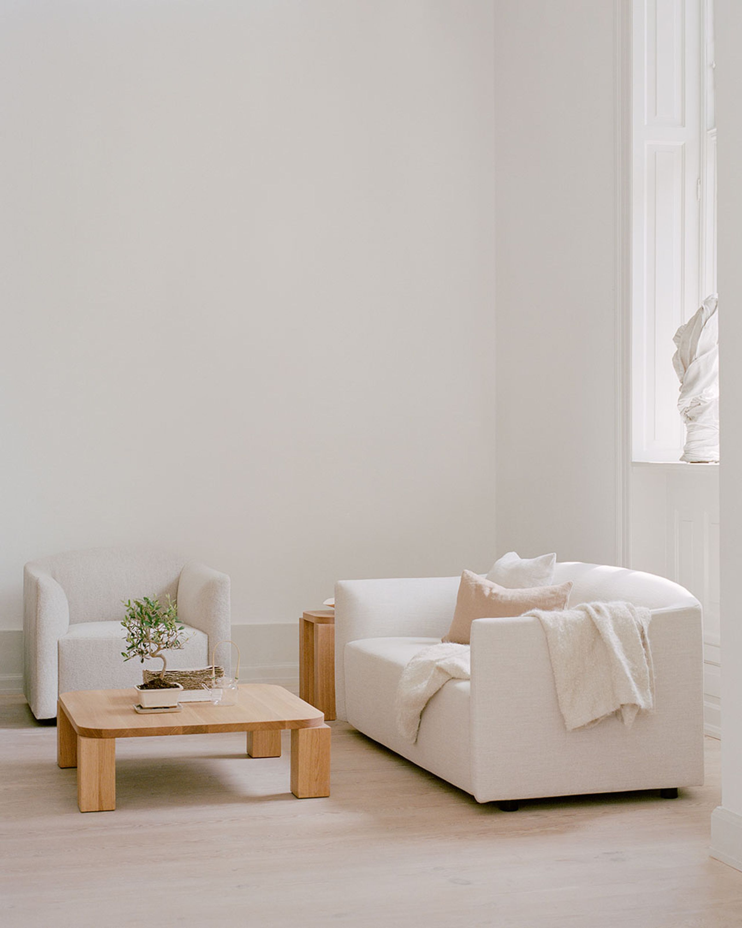 New Works - Canapé 2 personnes - Shore Sofa 2 Seater Extended Base - Ruskin Quill