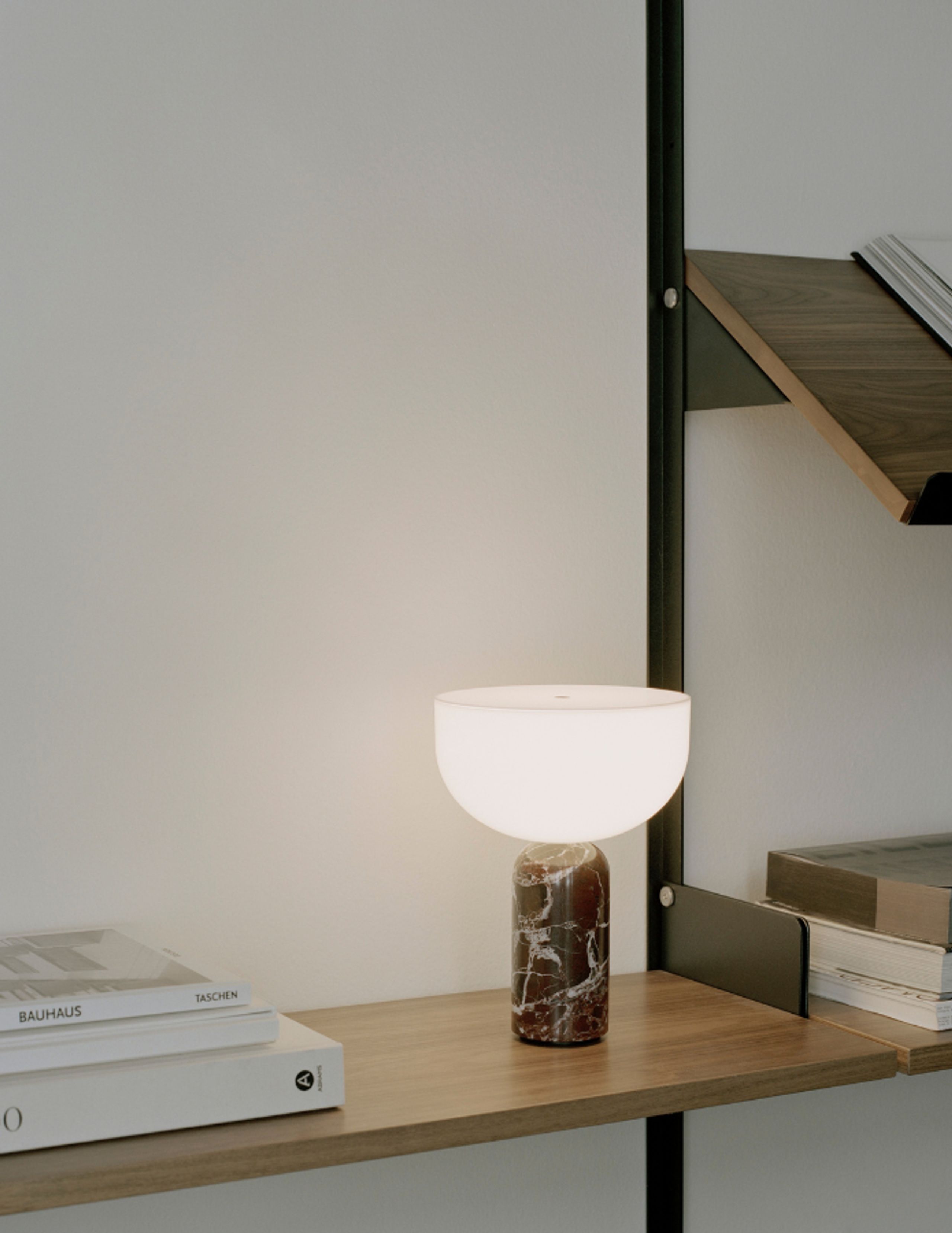 New Works - Table Lamp - Kizu Portable Lamp - Rosso Levanto Marble