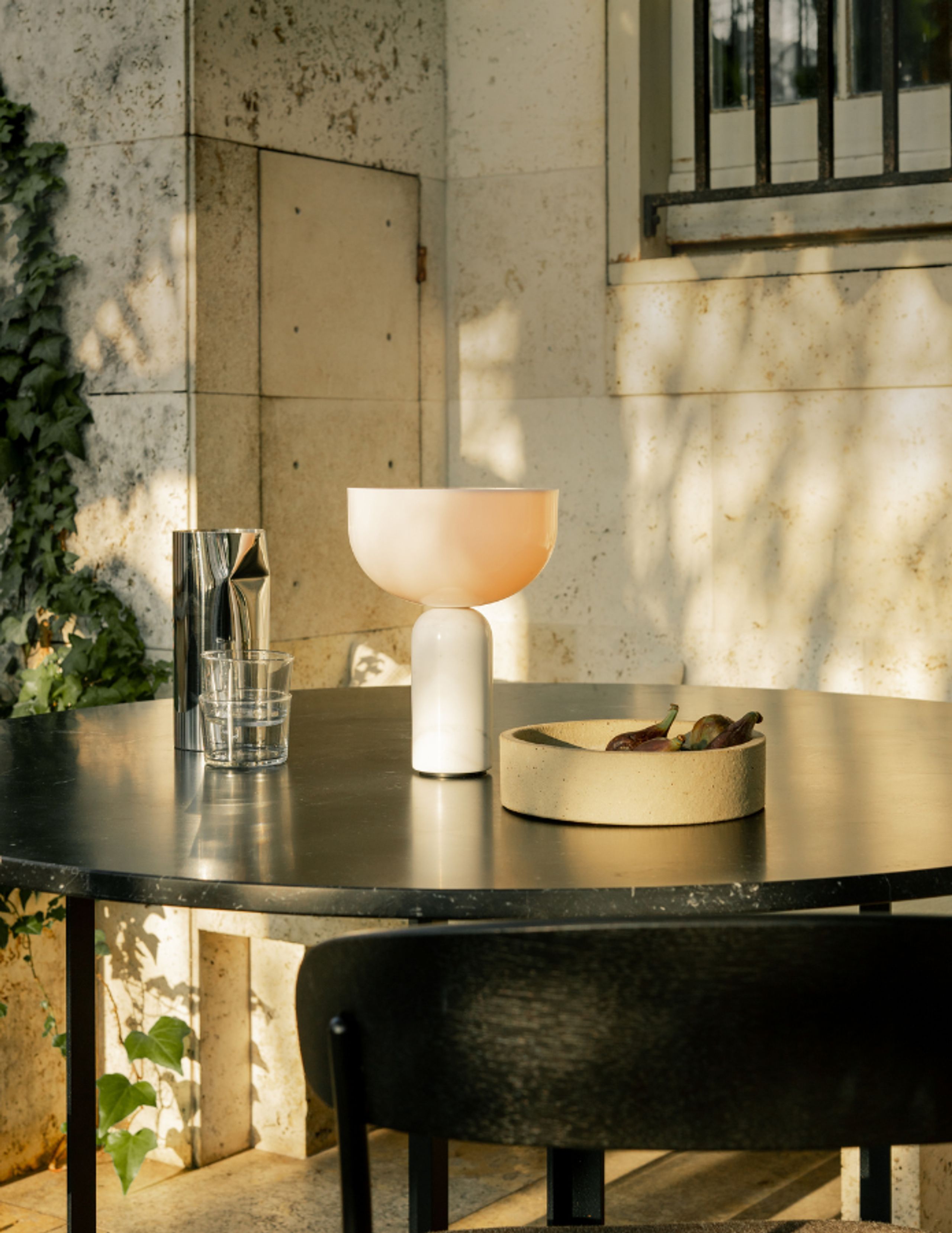 New Works - Table Lamp - Kizu Portable Lamp - White Marble