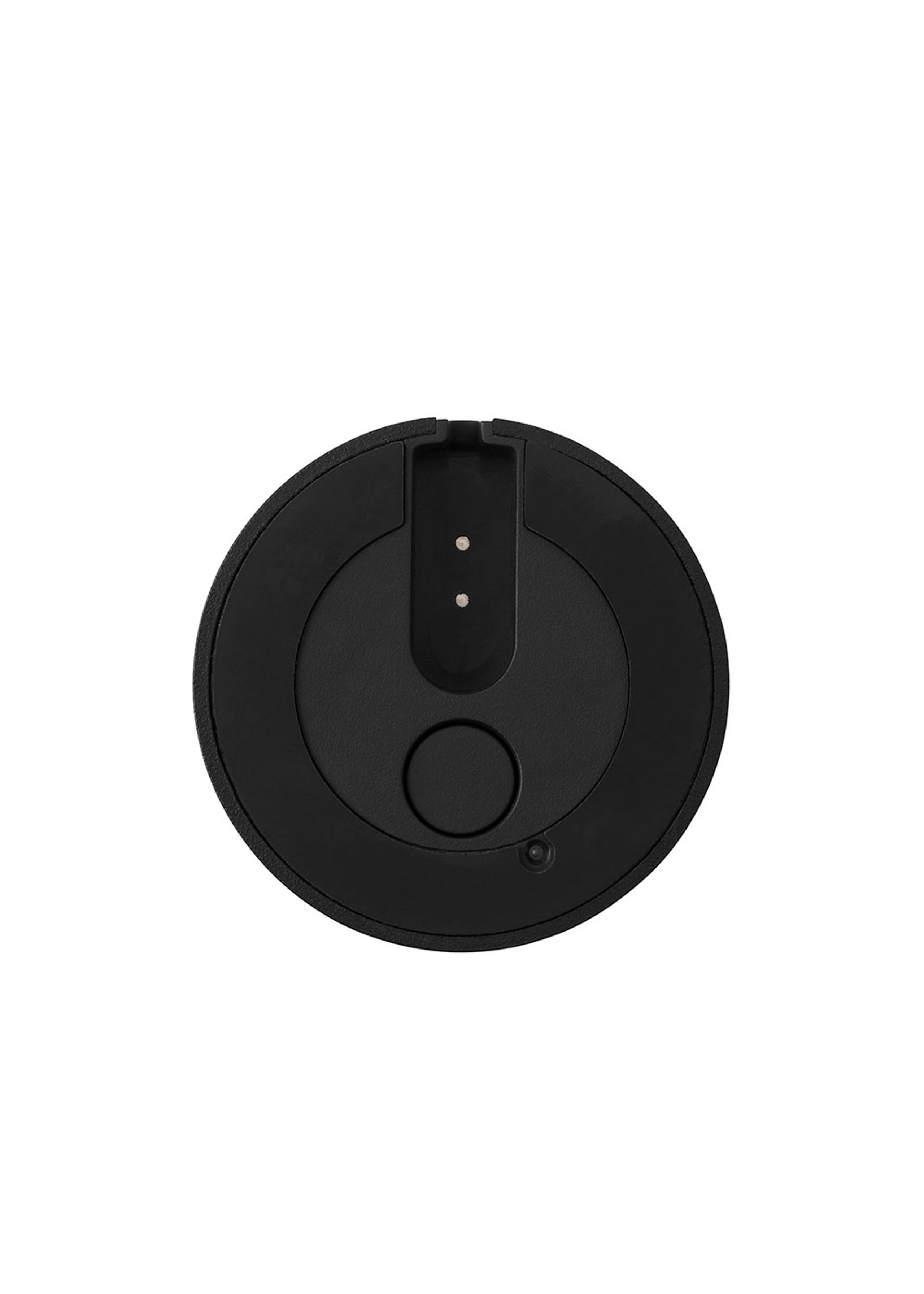 New Works - Lampa stołowa - Tense Portable Table Lamp - Black Base w. White Tyvek