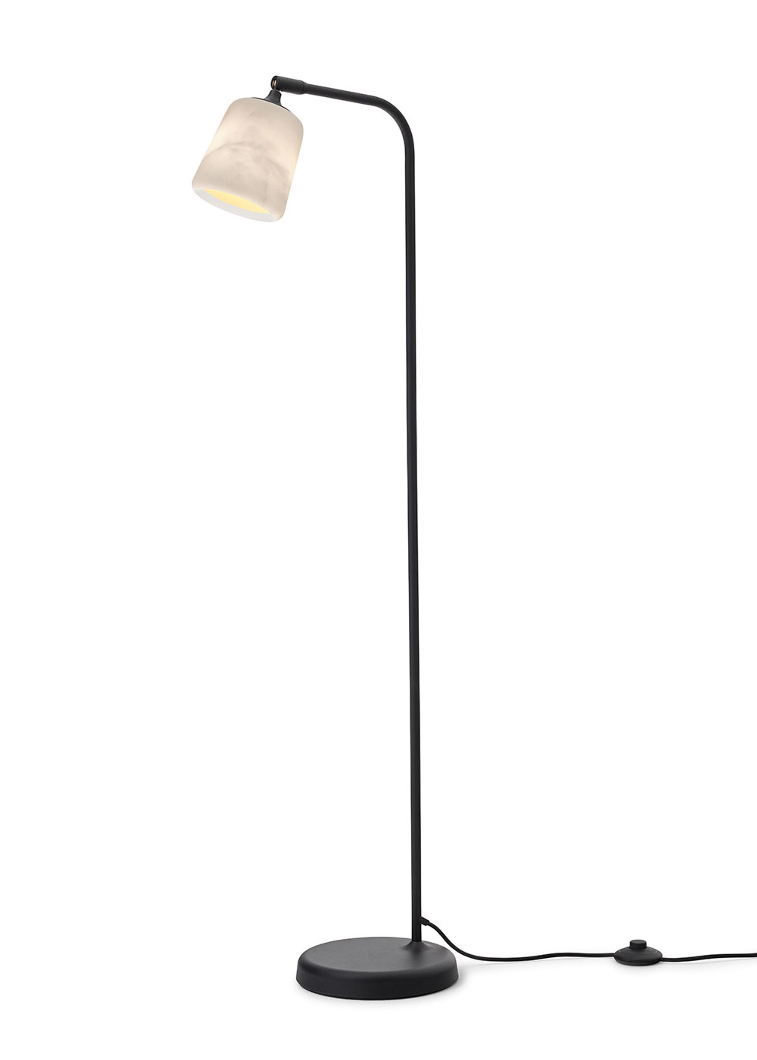 New Works - Lampa podłogowa - Material Floor Lamp - The Black Sheep (White Marble)