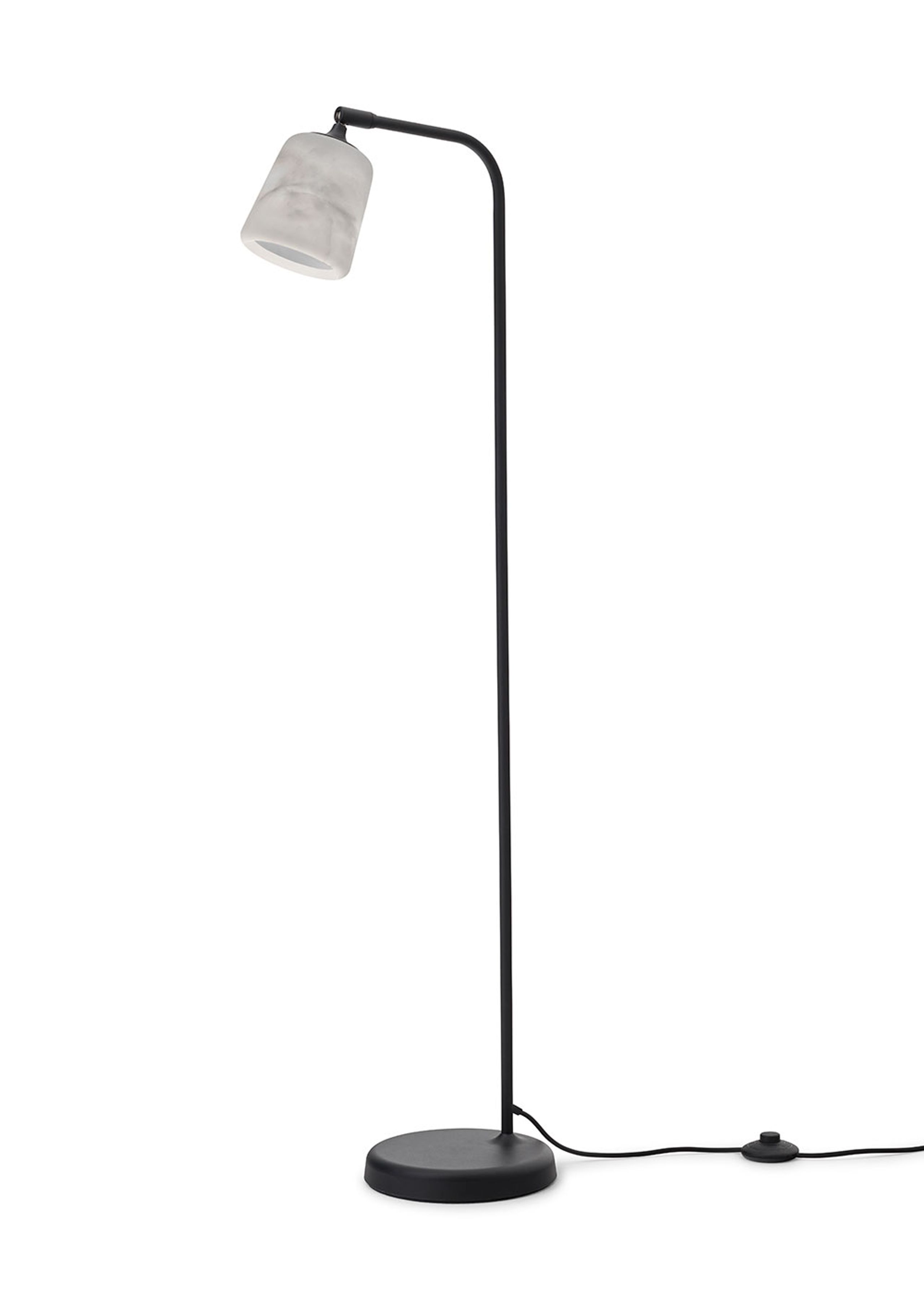 New Works - Lampa podłogowa - Material Floor Lamp - The Black Sheep (White Marble)